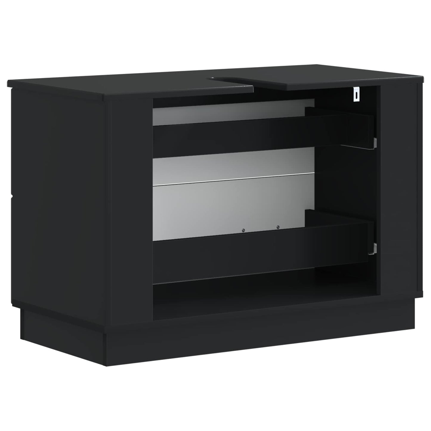 Baderomsvaskeskap HOORN Svart 82 x 41 x 56 cm Konstruert tre
