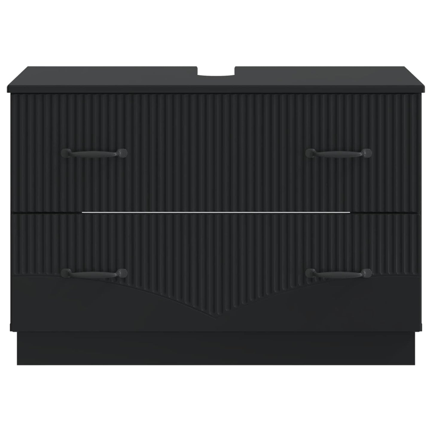 Baderomsvaskeskap HOORN Svart 82 x 41 x 56 cm Konstruert tre