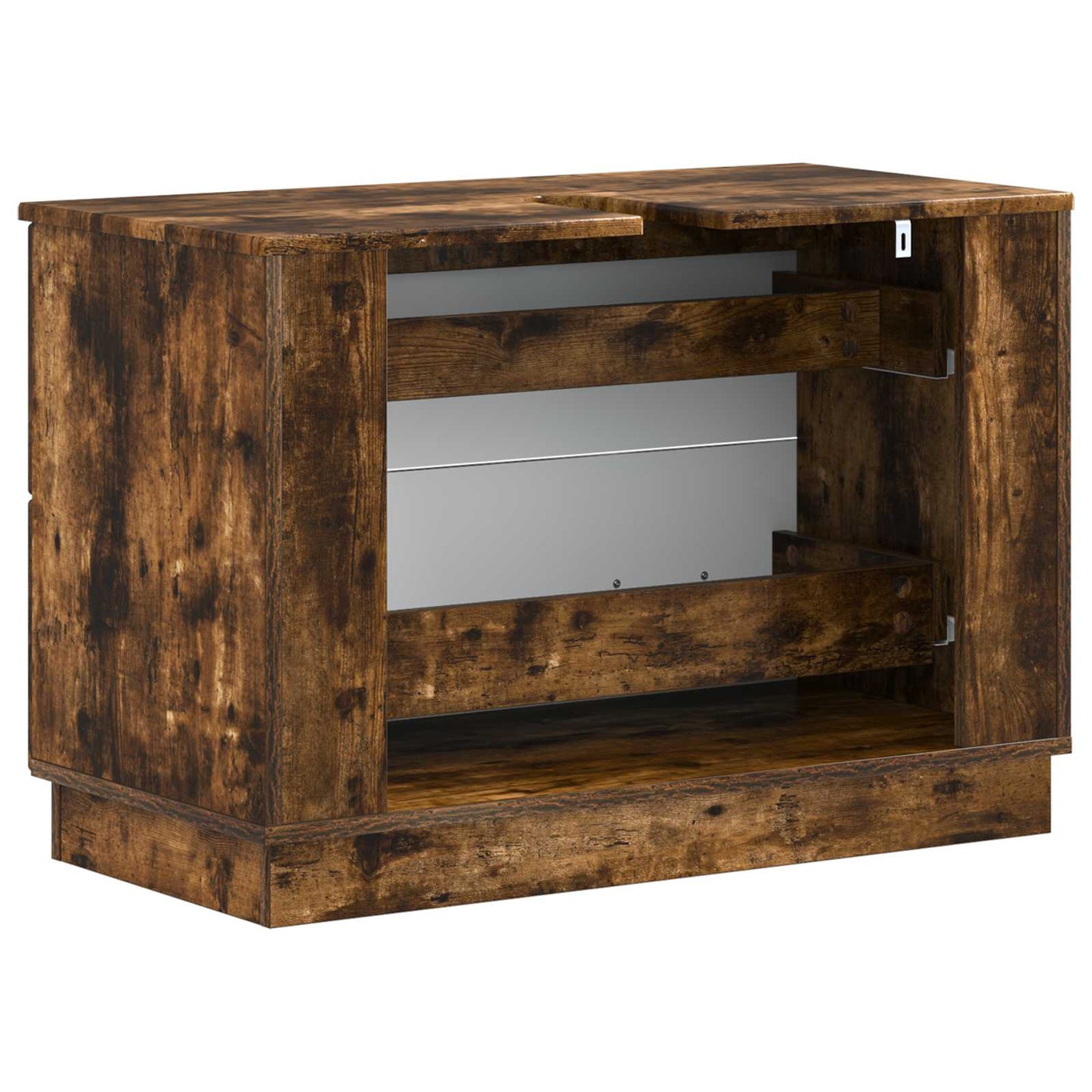 Baderomsvaskeskap HOORN Røkt Eik 82 x 41 x 56 cm Konstruert tre
