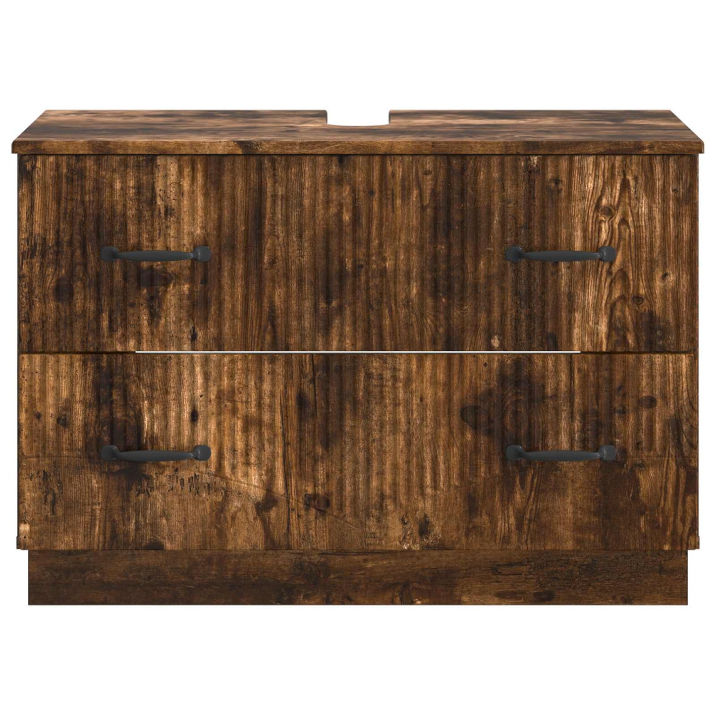 Baderomsvaskeskap HOORN Røkt Eik 82 x 41 x 56 cm Konstruert tre