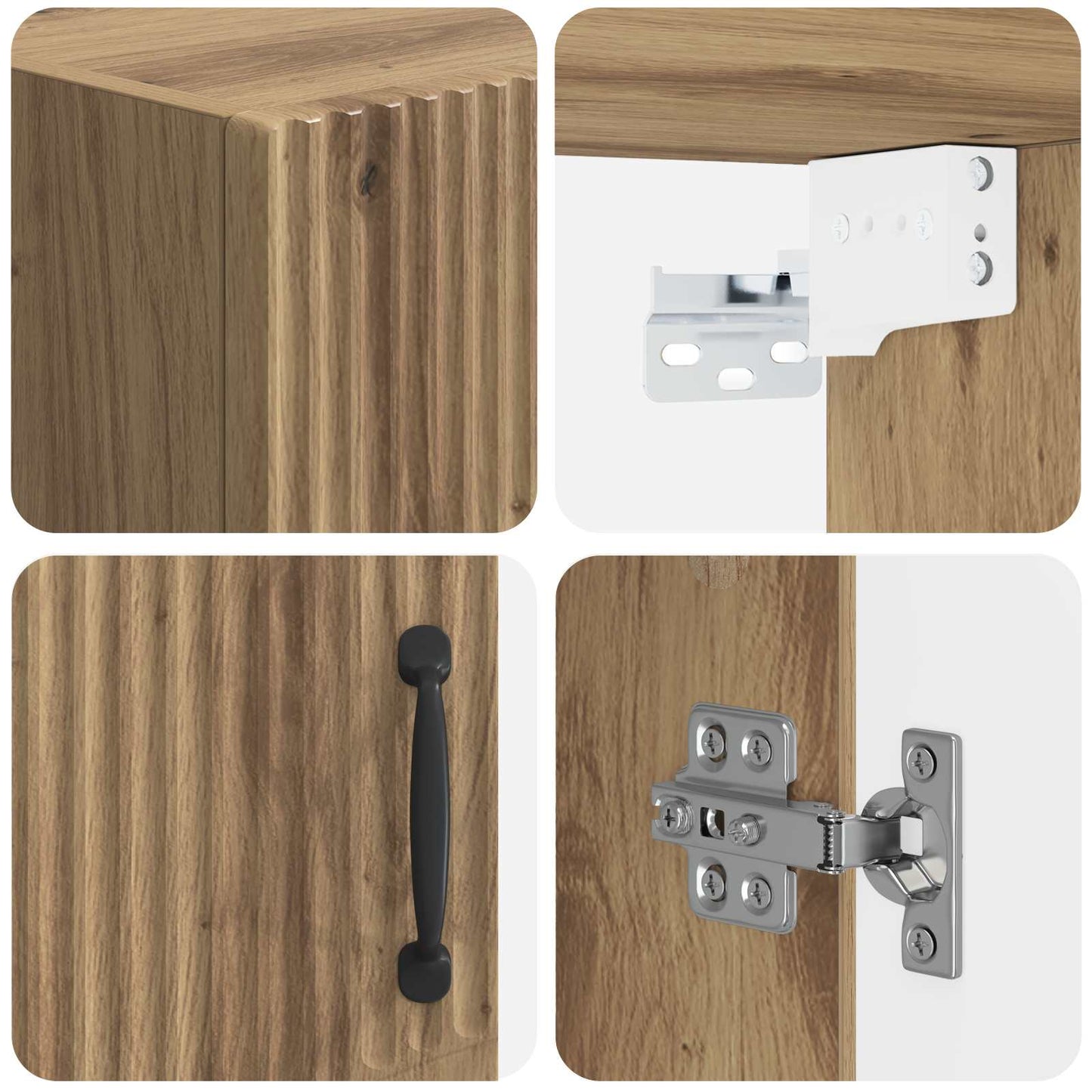 Baderom veggskap HOORN Artisan eik 30 x 31 x 59 cm