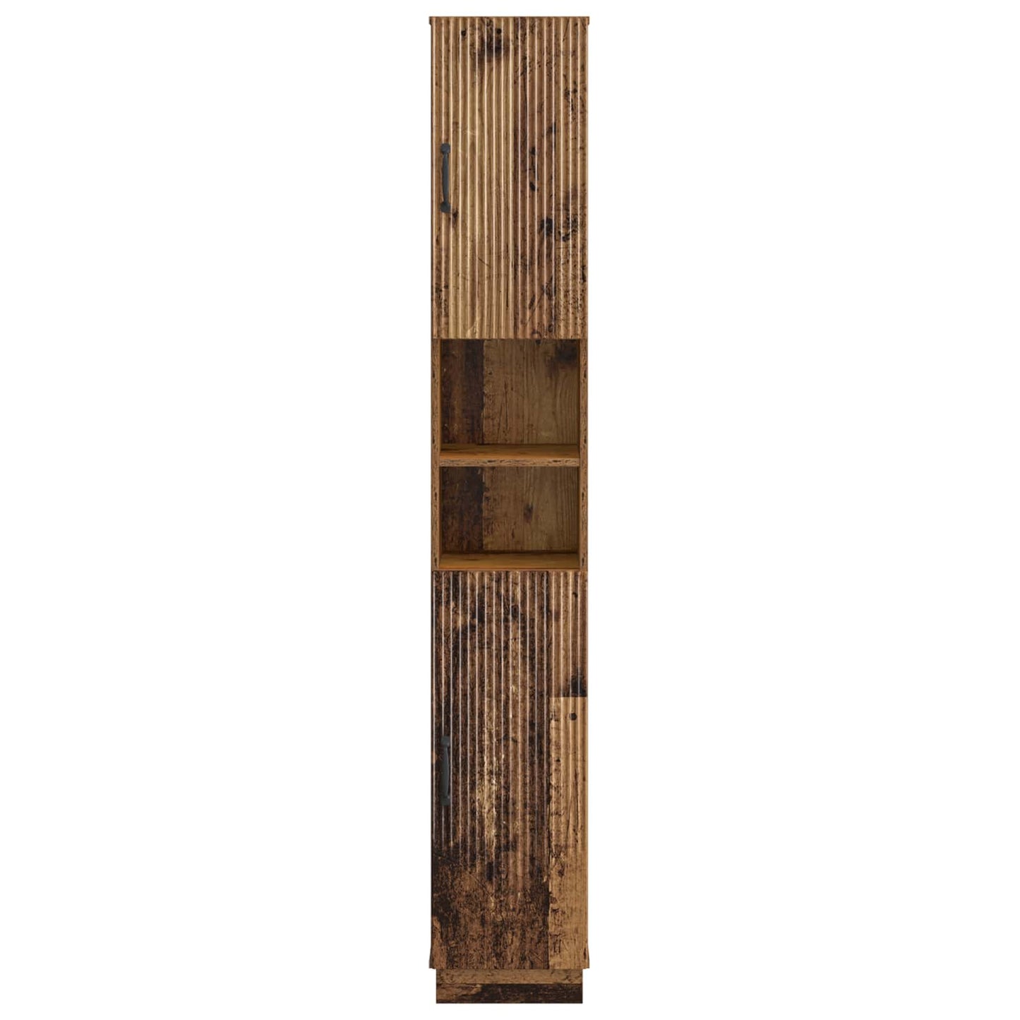 Baderomsskap med åpen hylle HOORN Gammelt tre 30 x 31 x 187 cm