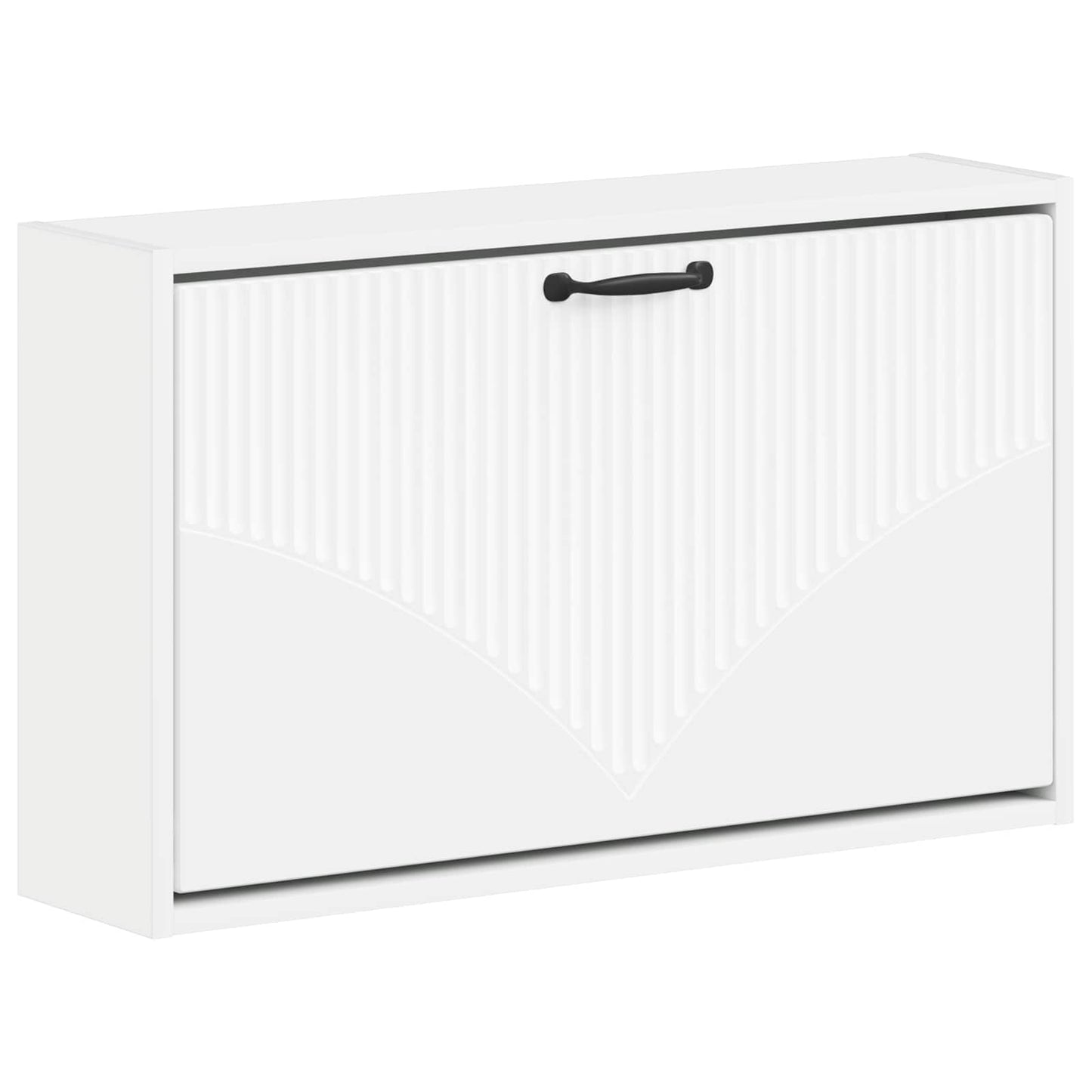 Vegghengt skoskap HOORN 71 x 17 x 43 cm Konstruert tre Hvit