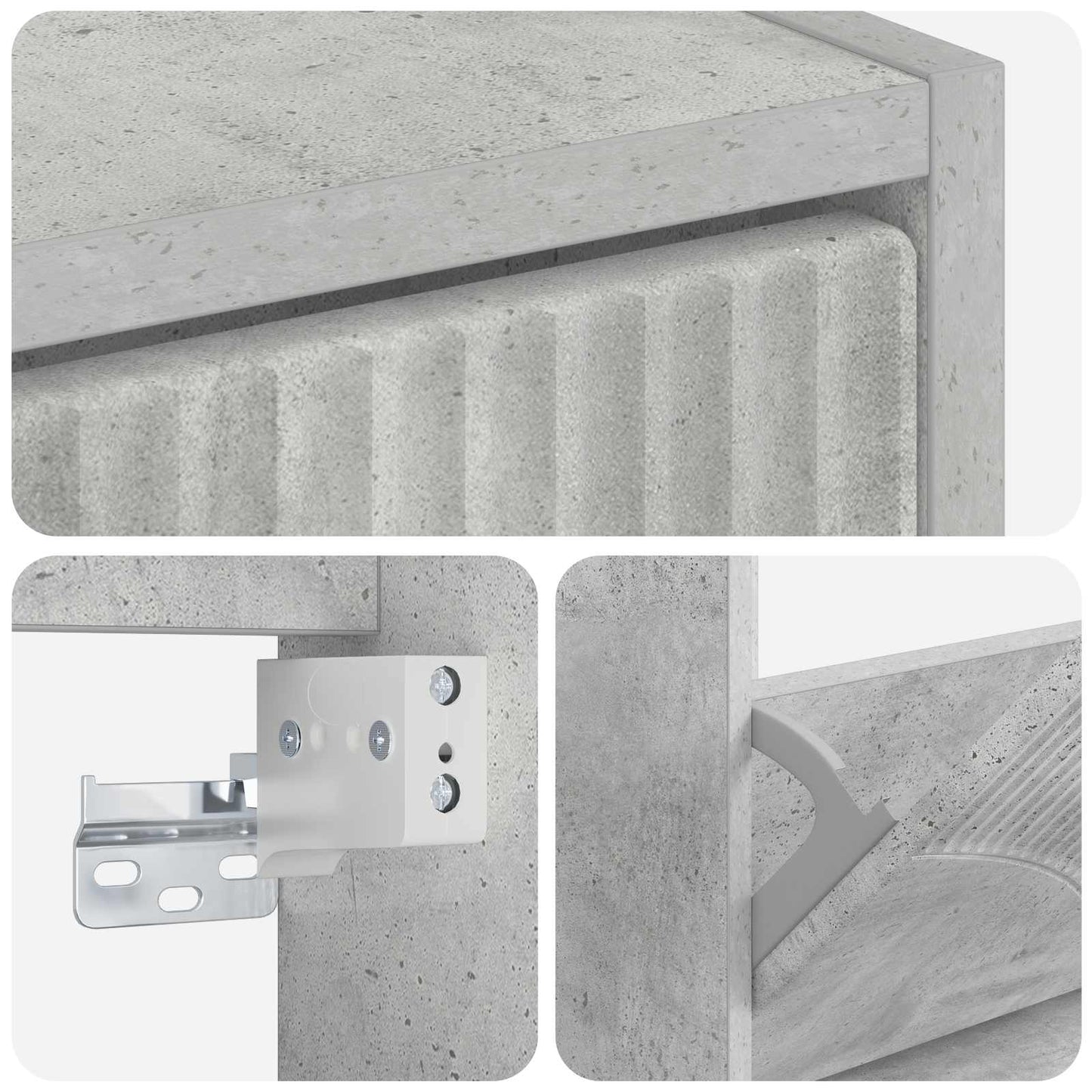 Vegghengt skoskap HOORN 71 x 17 x 43 cm Konstruert tre