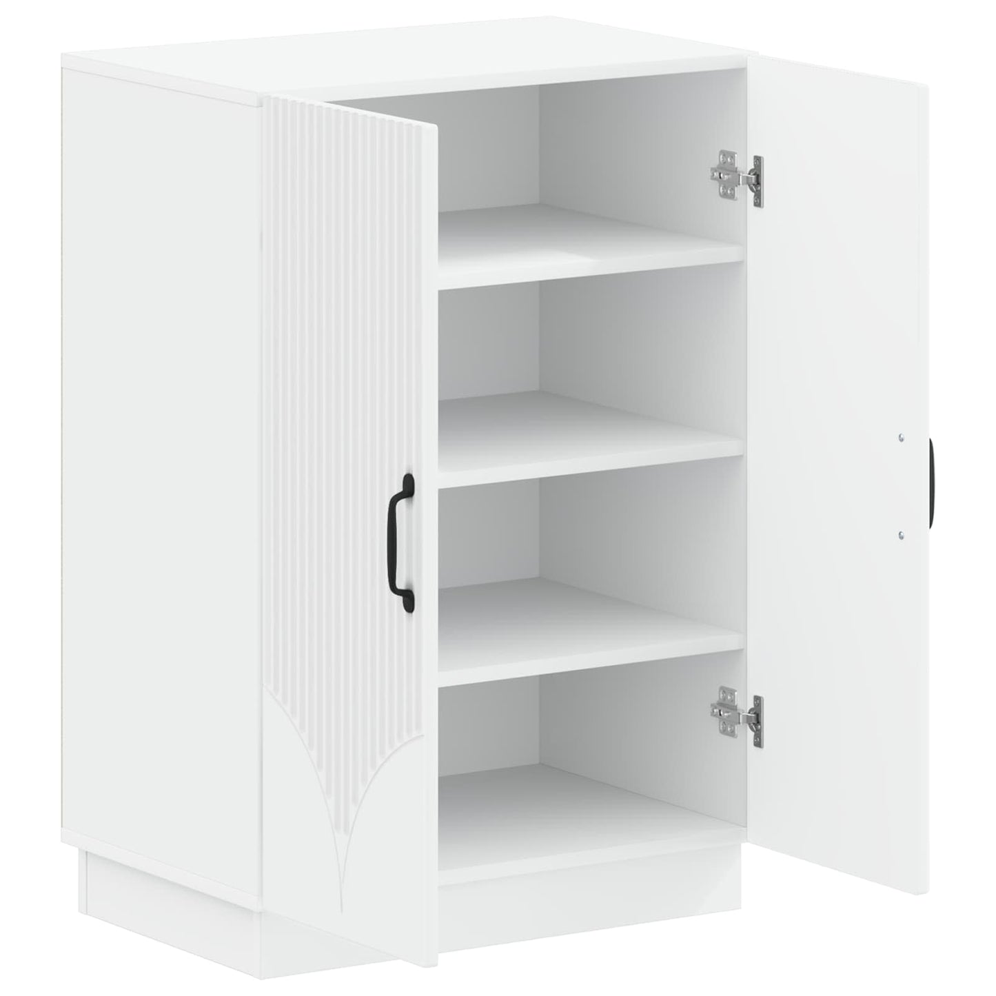 Sko Skap HOORN 59,5 x 39,5 x 87 cm Konstruert tre Hvit
