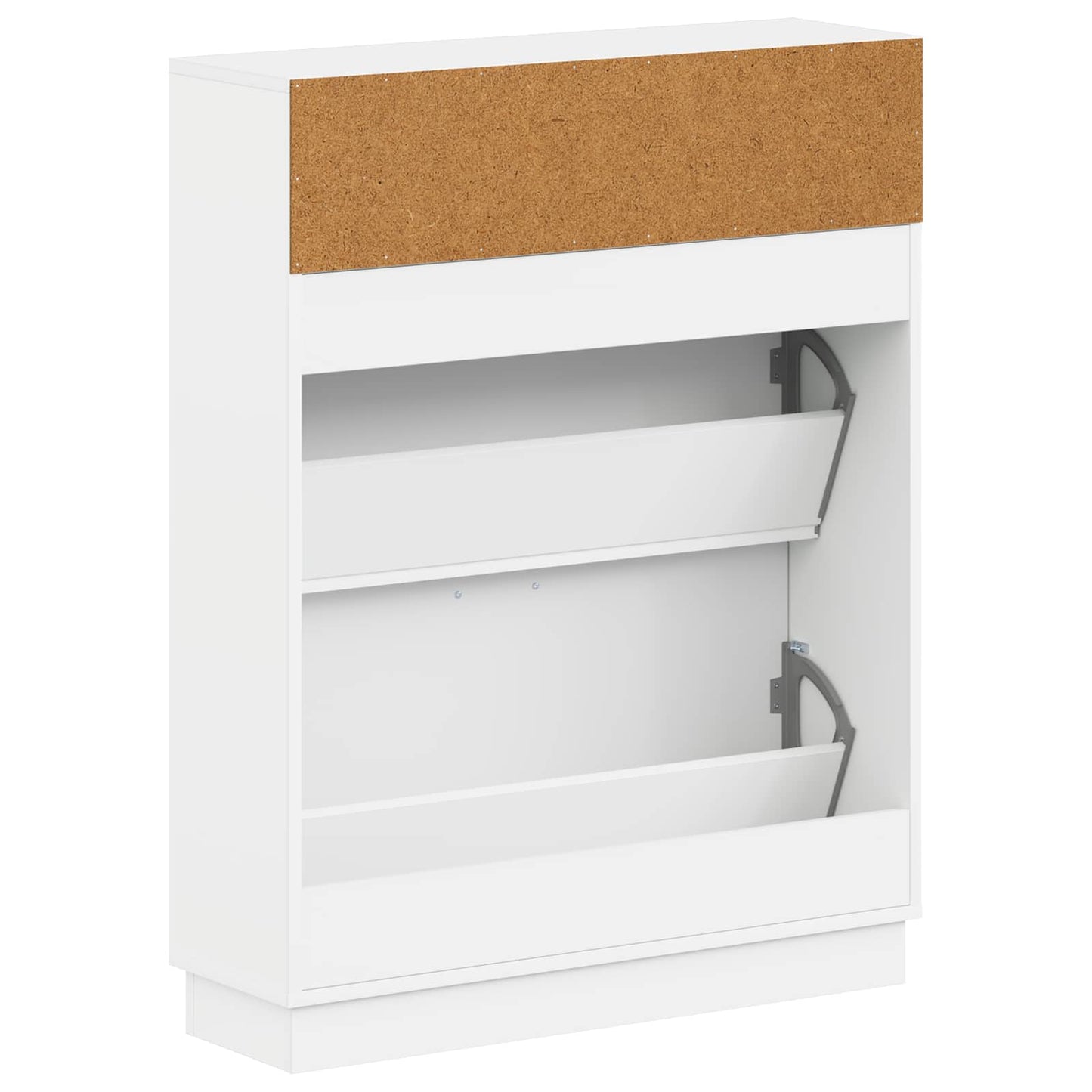 Sko Skap HOORN 78 x 24 x 100 cm Konstruert tre Hvit