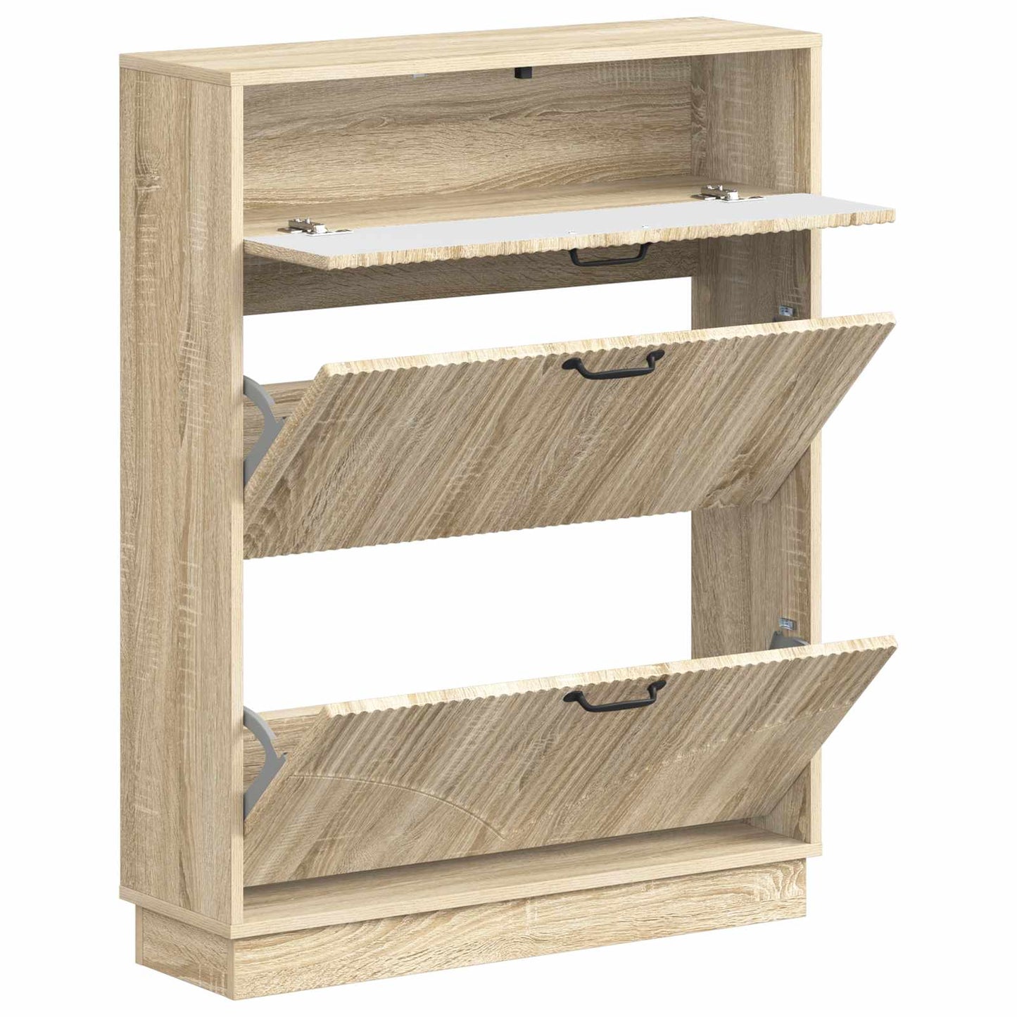 Sko Skap HOORN 78 x 24 x 100 cm Konstruert tre Sonoma eik