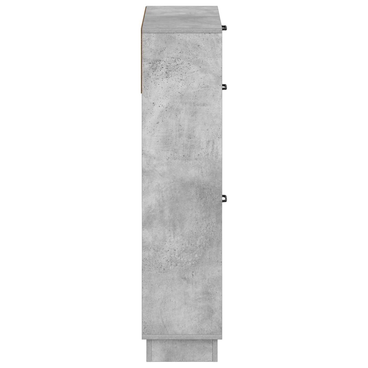 Sko Skap HOORN 78 x 24 x 100 cm Konstruert tre Betonggrå
