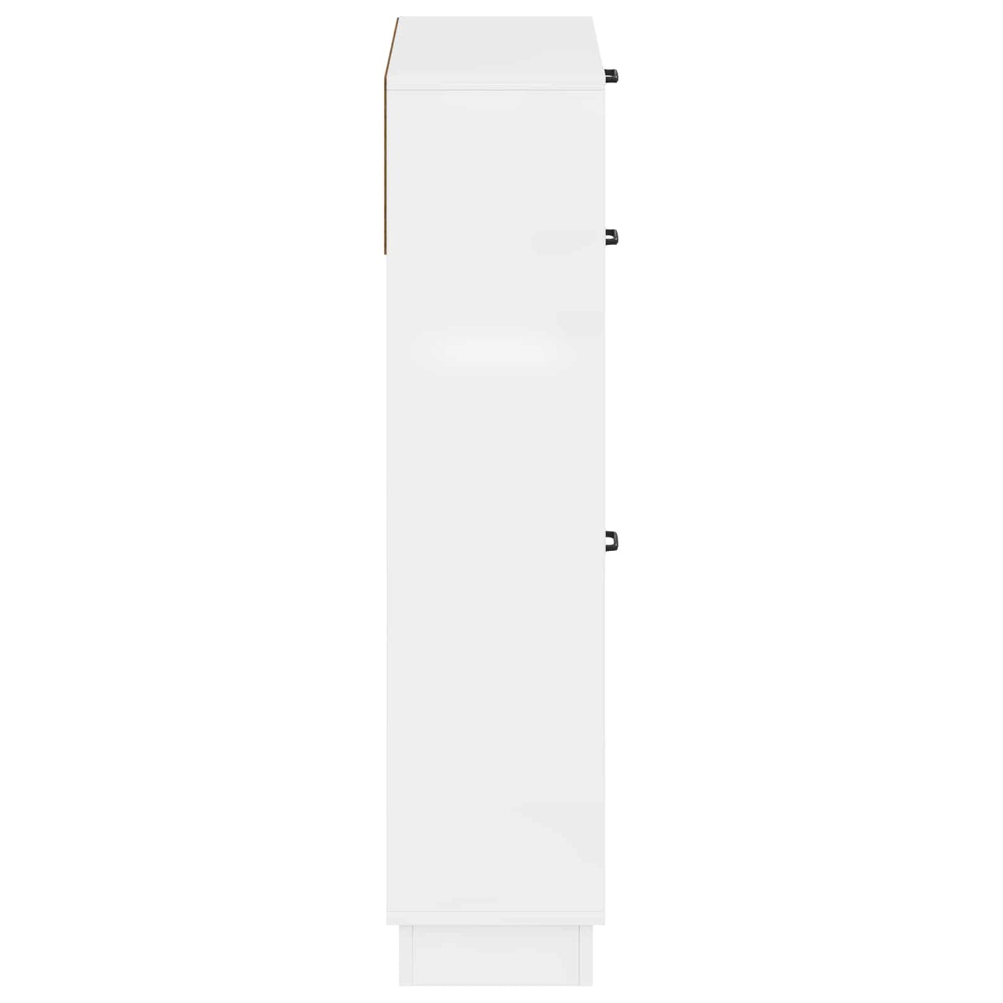 Sko Skap HOORN 78 x 24 x 100 cm Konstruert tre Høgglans hvit