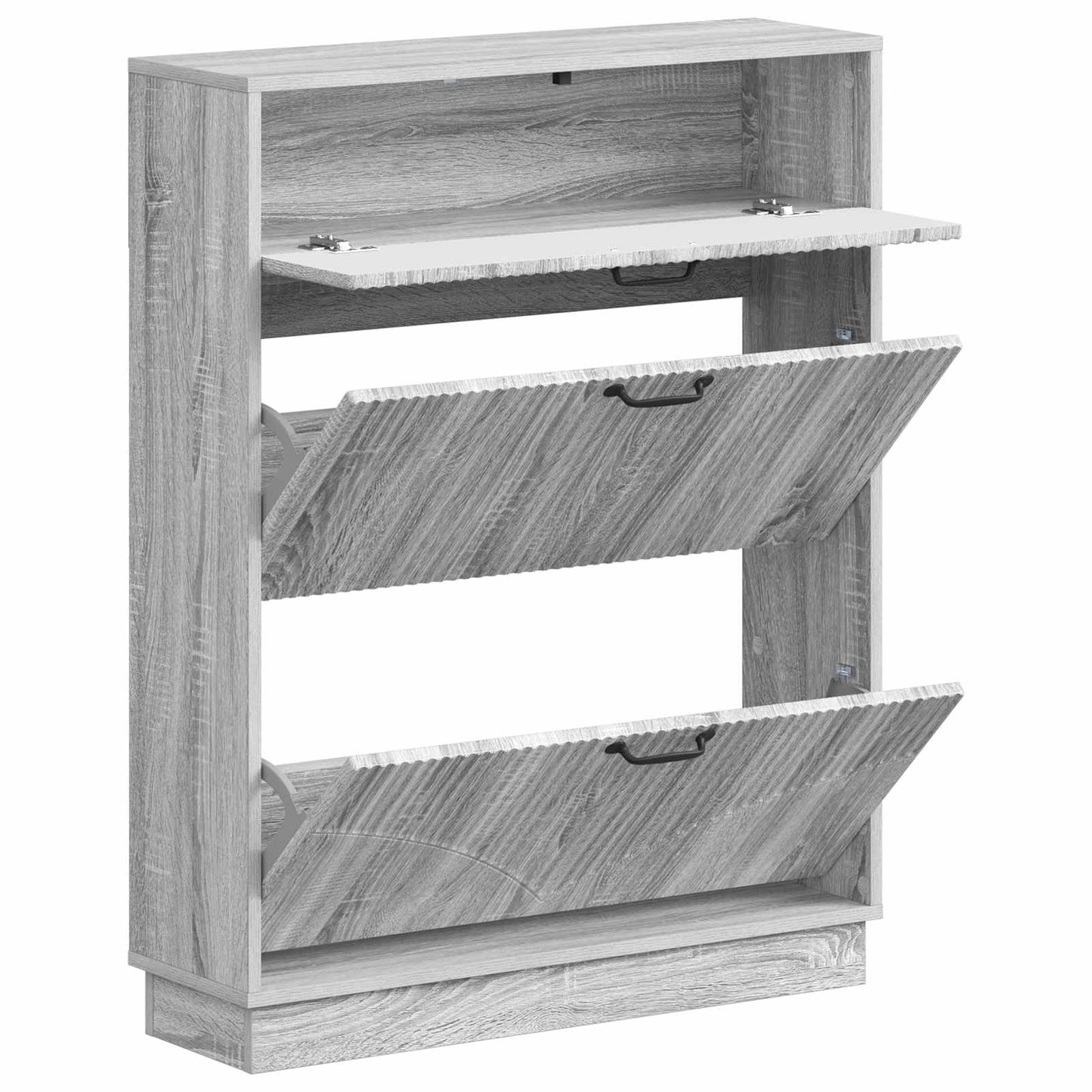 Sko Skap HOORN 78 x 24 x 100 cm Konstruert tre Grå Sonoma