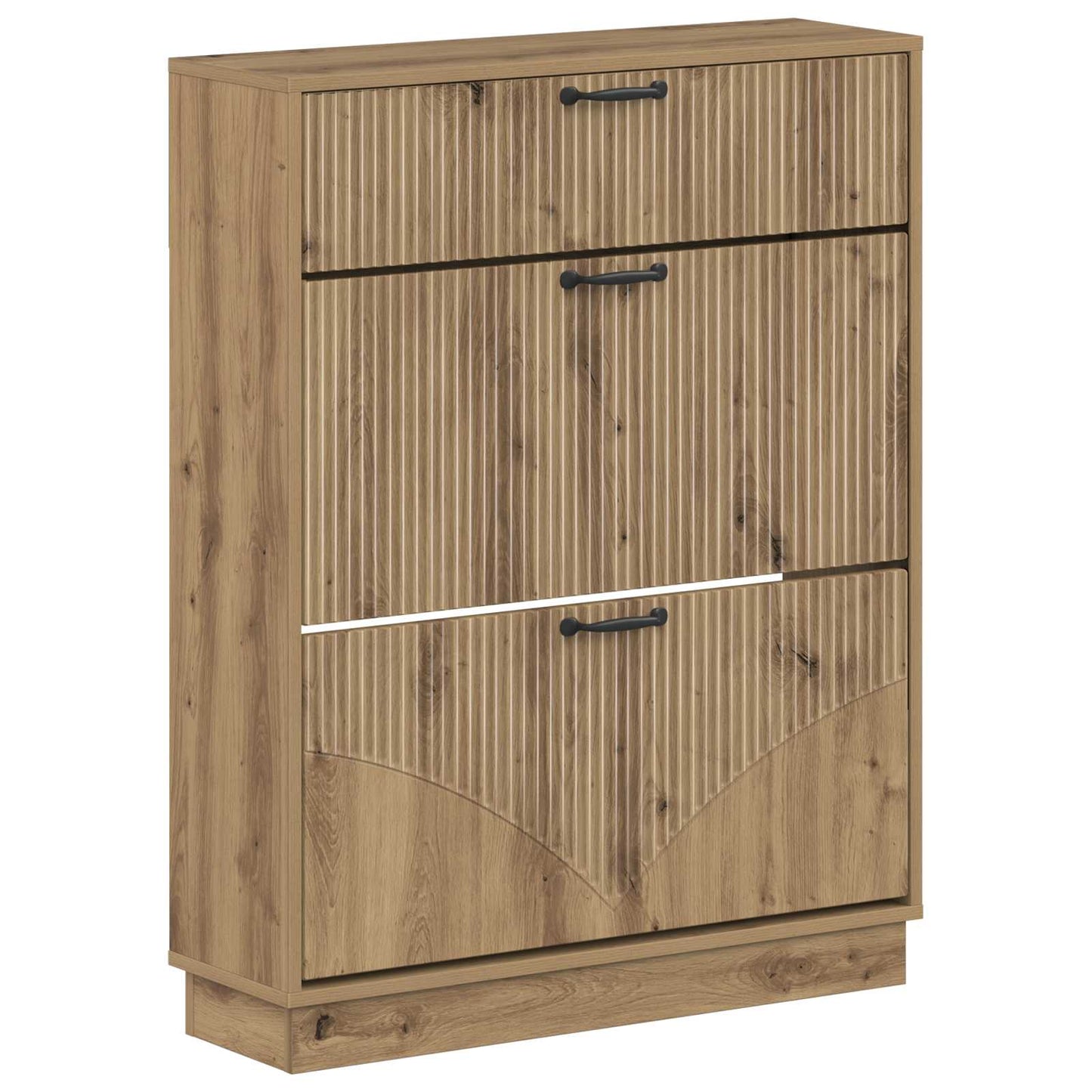 Sko Skap HOORN 78 x 24 x 100 cm Konstruert tre Artisan eik