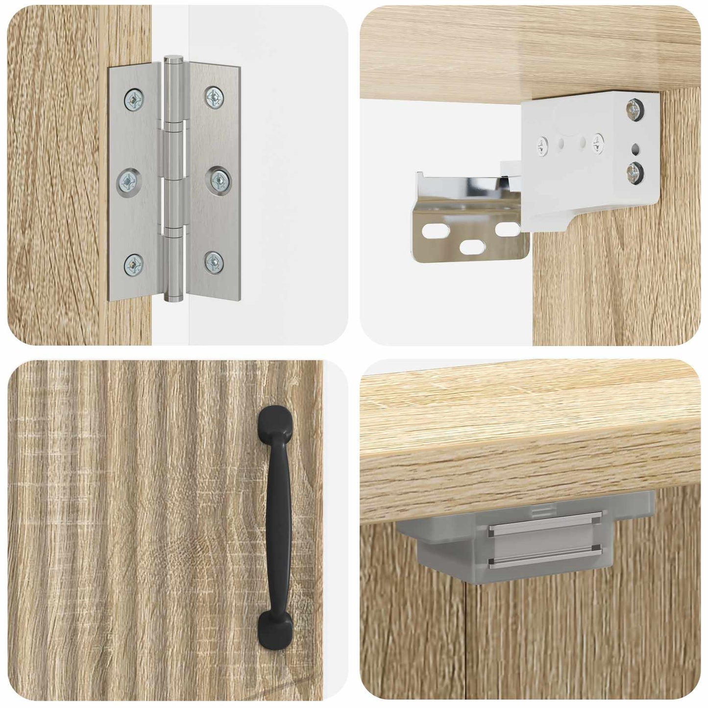 Dartbrettskap HOORN Sonoma eik 52,5 x 10,5 x 53,5 cm