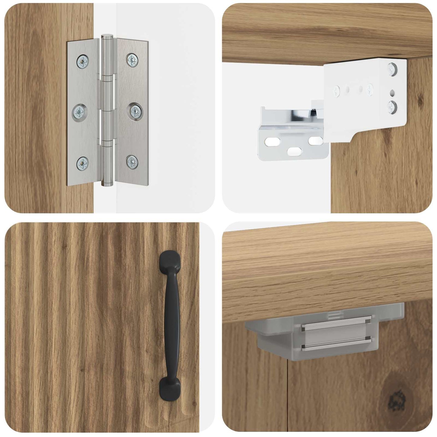 Dartbrettskap HOORN Artisan eik 52,5 x 10,5 x 53,5 cm