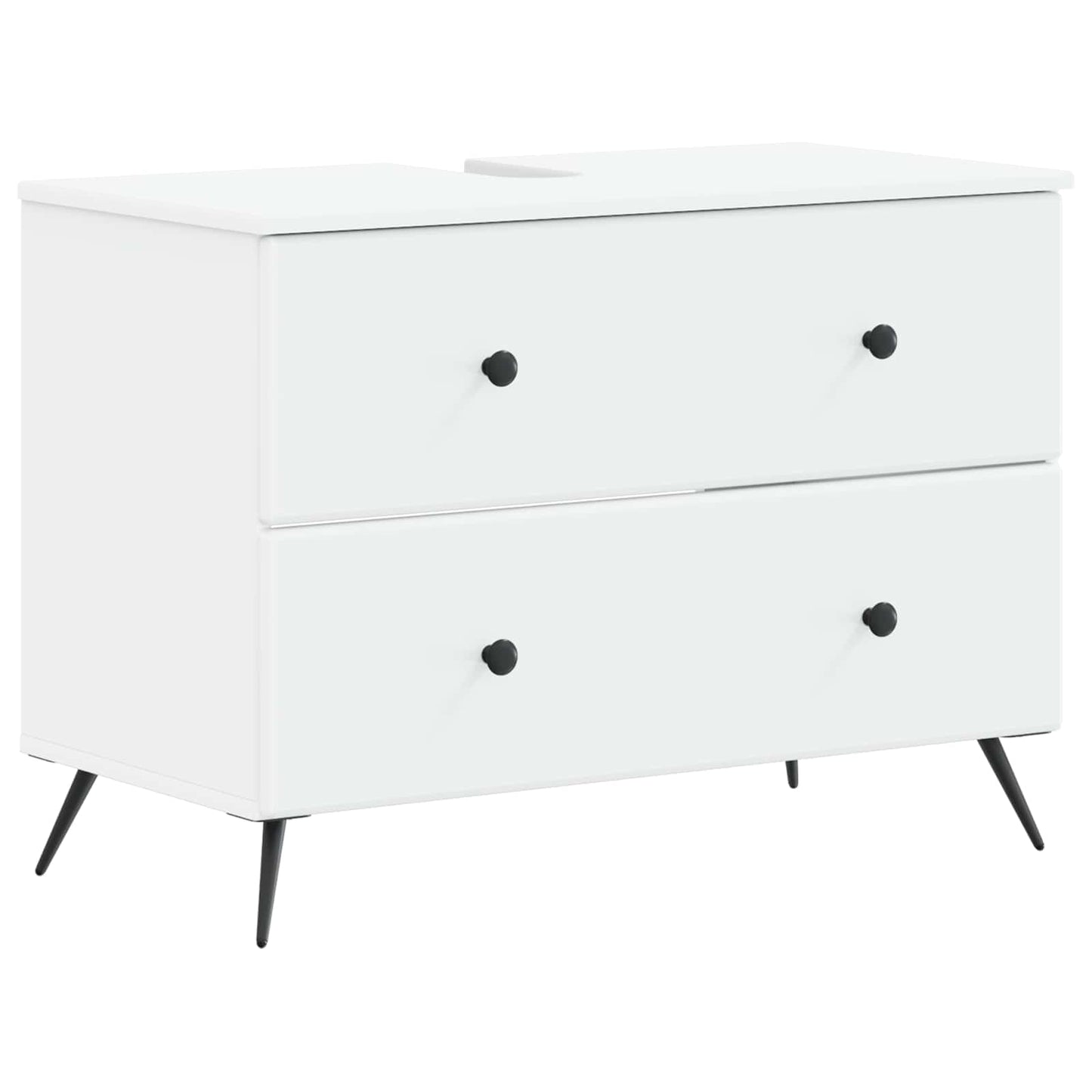 Baderomsvaskeskap BREDA Hvit 82 x 41 x 59 cm Konstruert tre