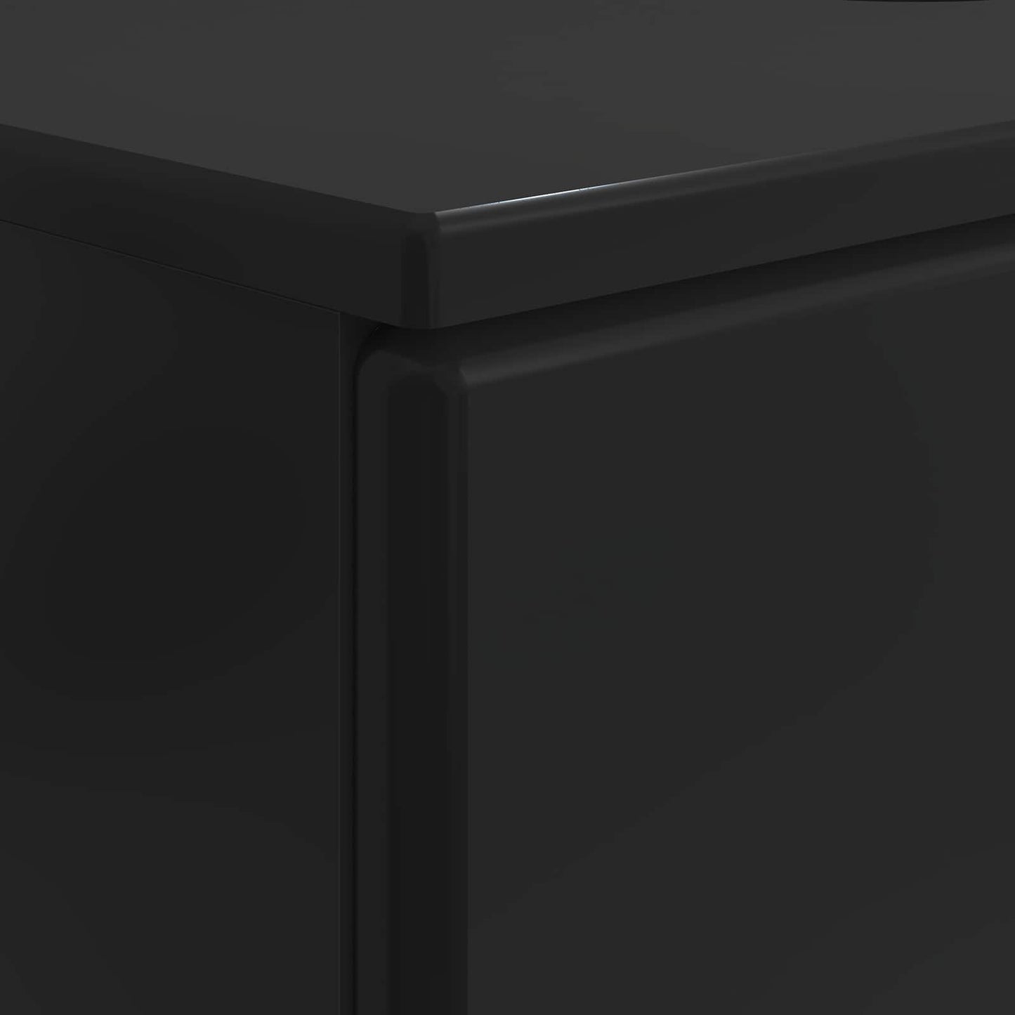 Baderomsvaskeskap BREDA Svart 82 x 41 x 59 cm Konstruert tre
