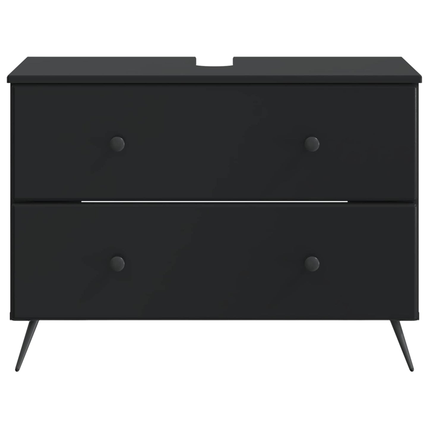 Baderomsvaskeskap BREDA Svart 82 x 41 x 59 cm Konstruert tre