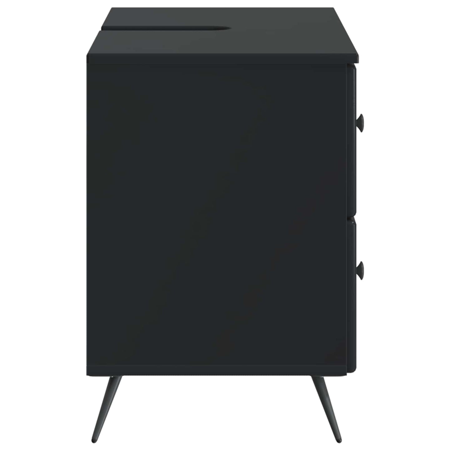 Baderomsvaskeskap BREDA Svart 82 x 41 x 59 cm Konstruert tre