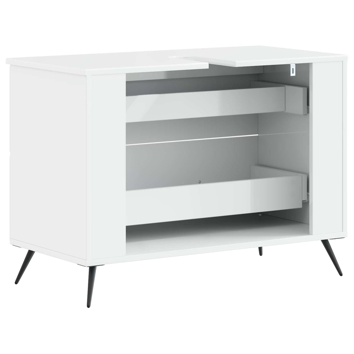 Baderomsvaskeskap BREDA Høgglans hvit 82 x 41 x 59 cm