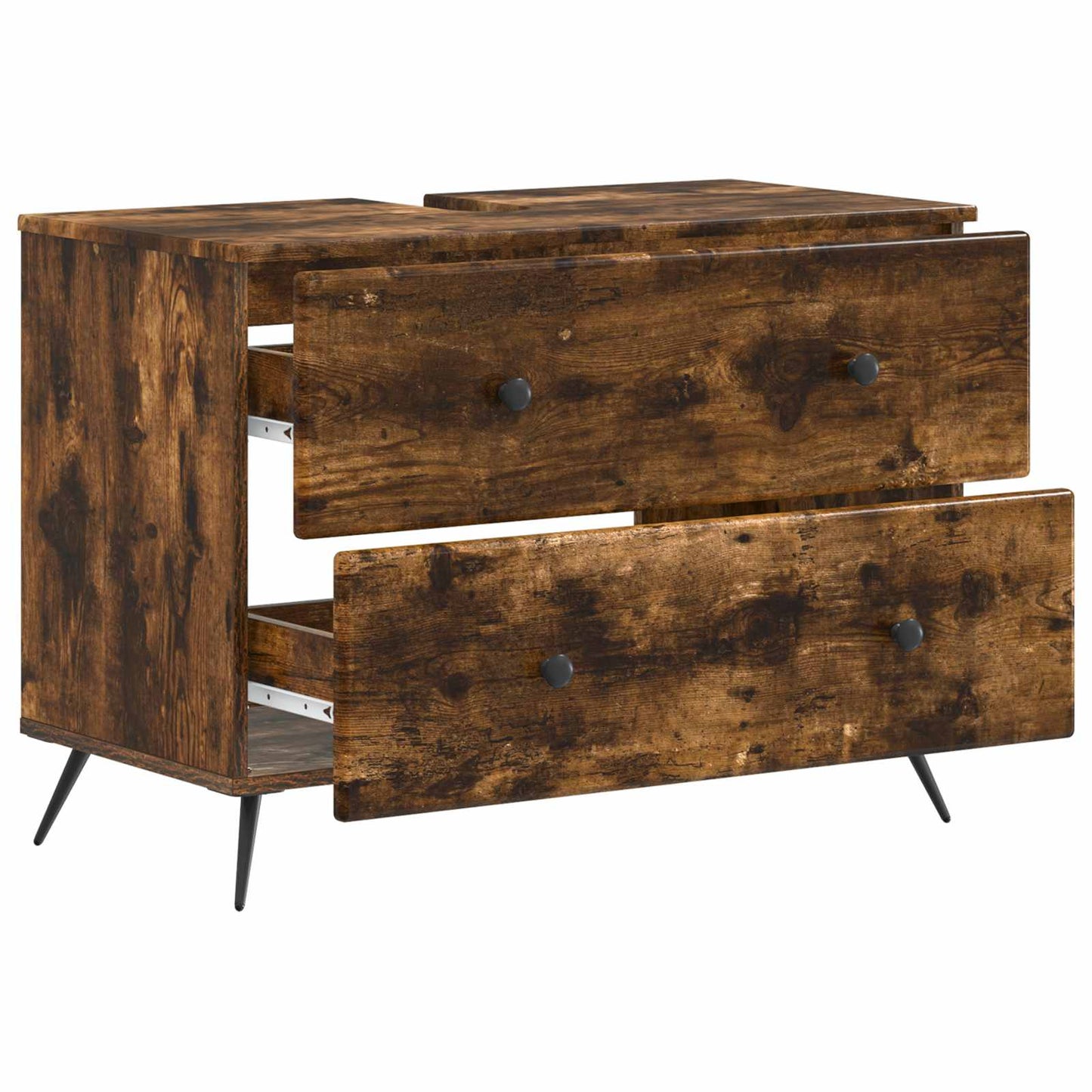 Baderomsvaskeskap BREDA Røkt Eik 82 x 41 x 59 cm Konstruert tre