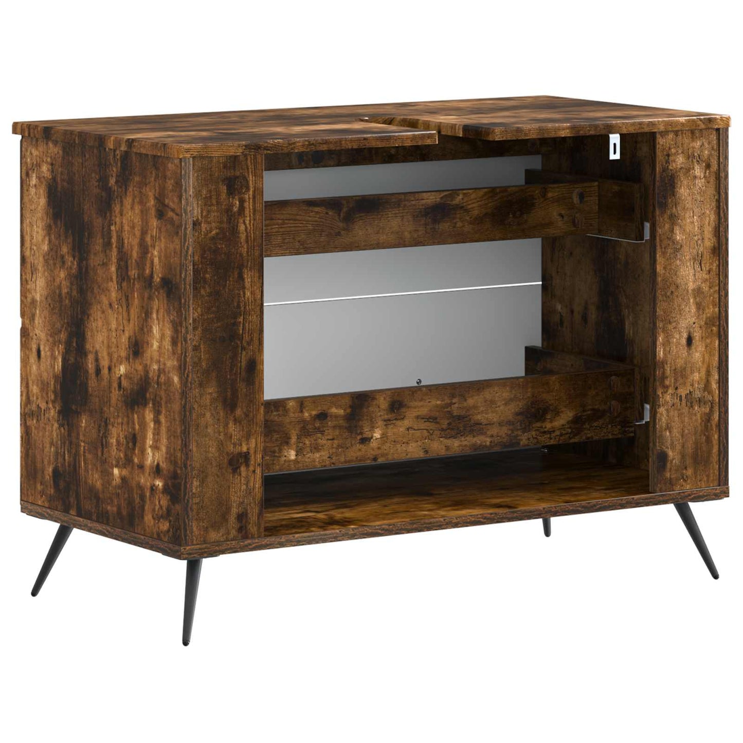 Baderomsvaskeskap BREDA Røkt Eik 82 x 41 x 59 cm Konstruert tre