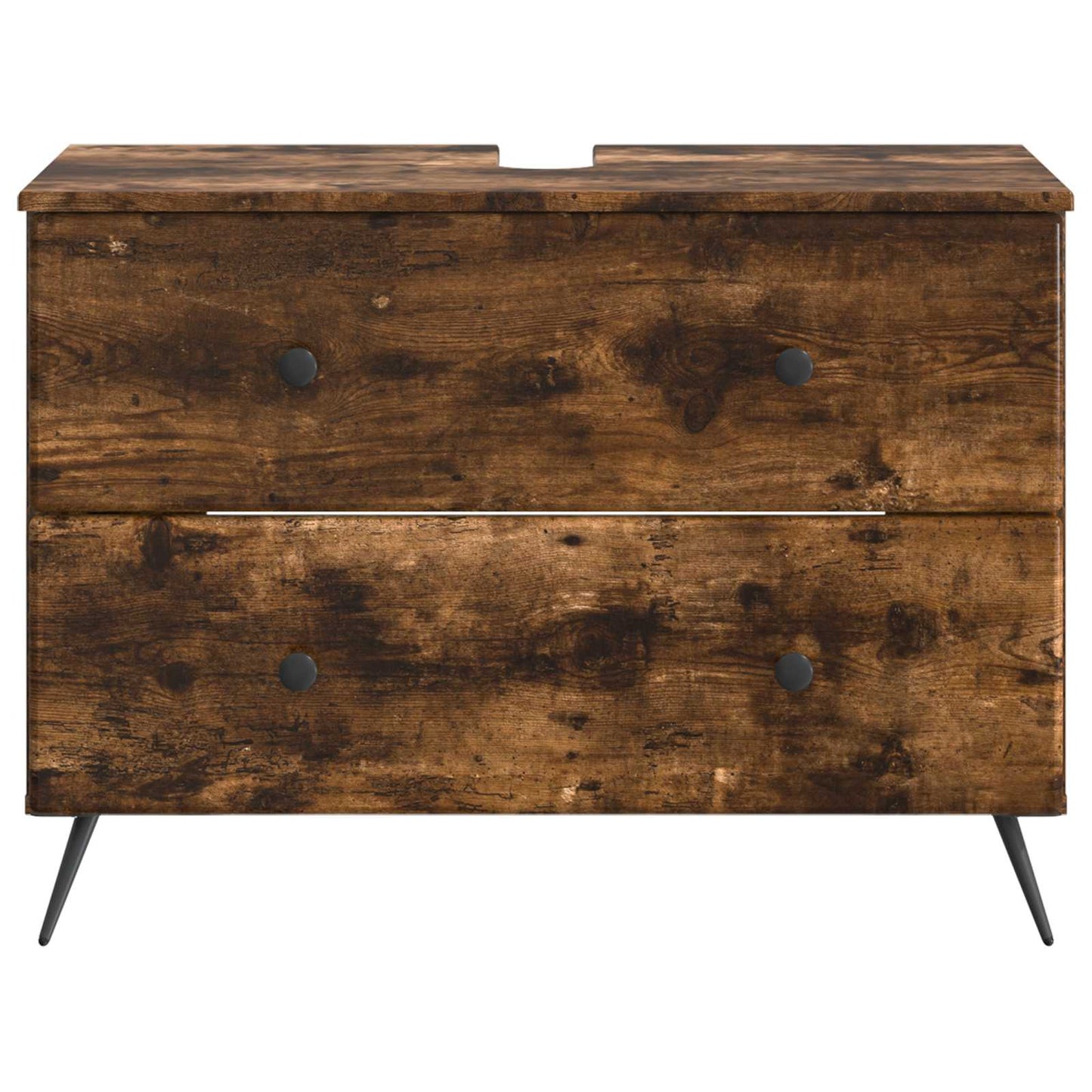 Baderomsvaskeskap BREDA Røkt Eik 82 x 41 x 59 cm Konstruert tre