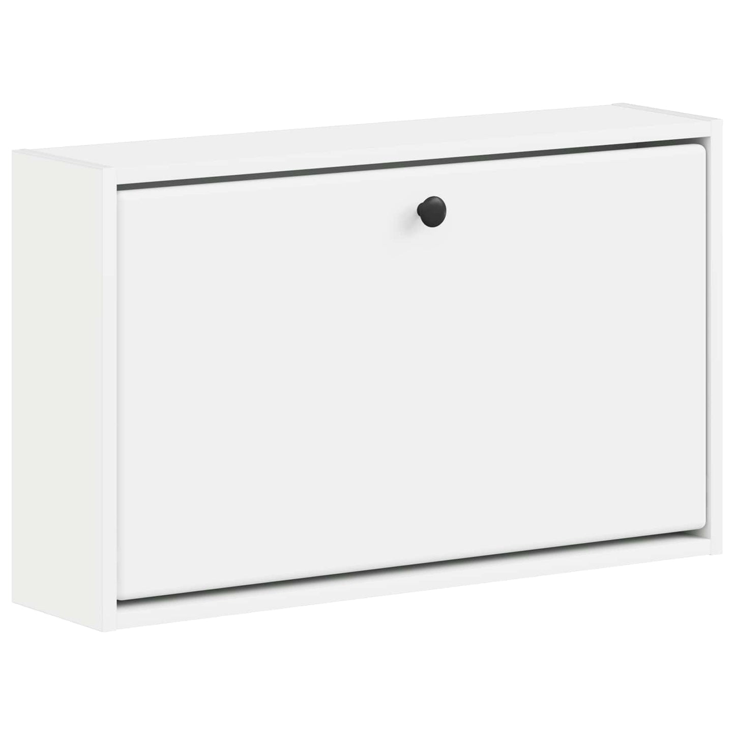 Vegghengt skoskap BREDA 71 x 17 x 43 cm Konstruert tre Hvit