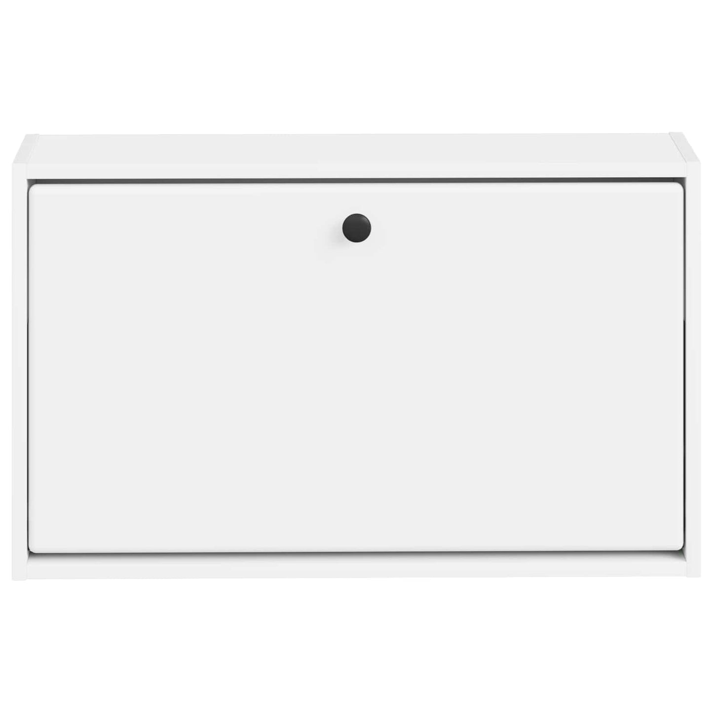 Vegghengt skoskap BREDA 71 x 17 x 43 cm Konstruert tre Hvit