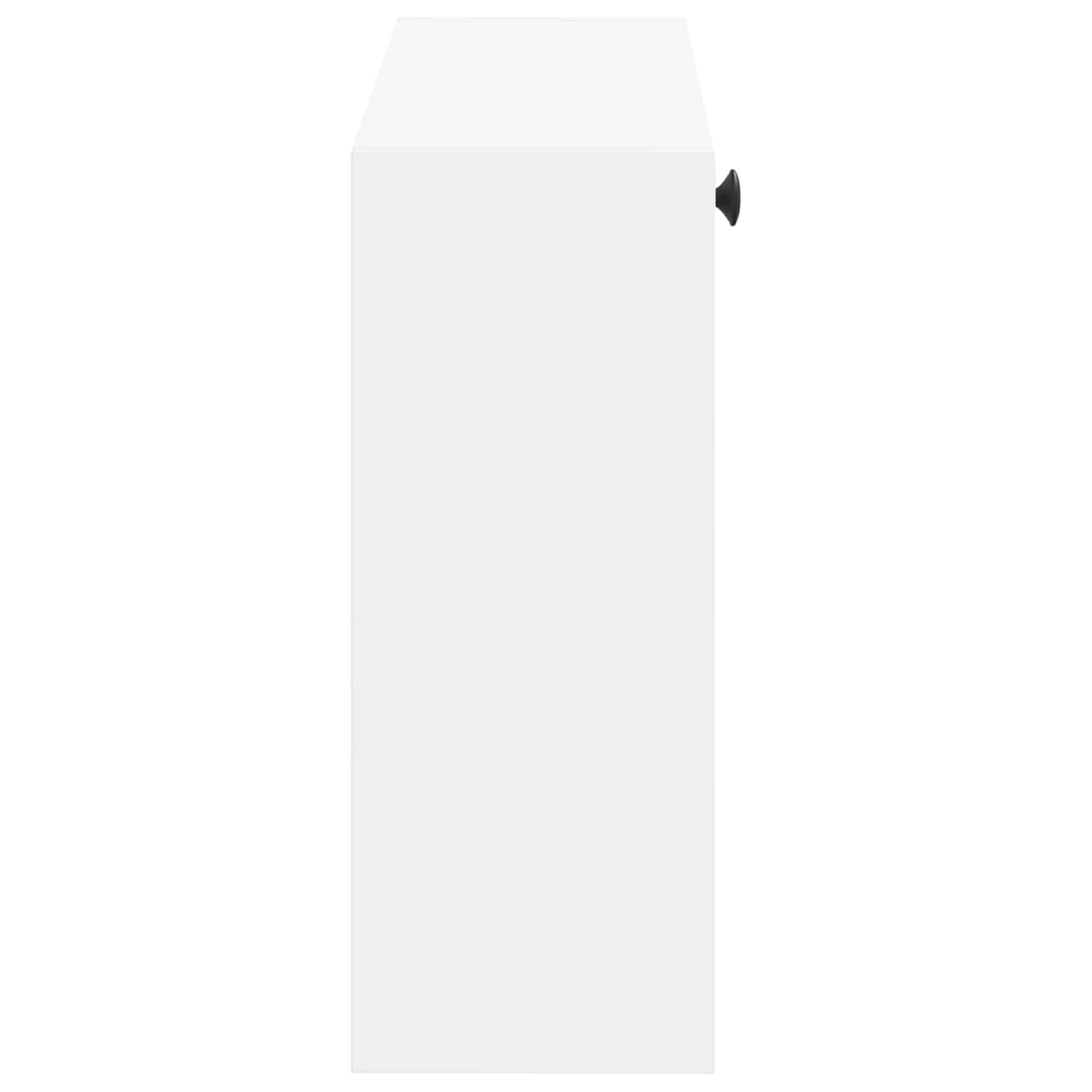 Vegghengt skoskap BREDA 71 x 17 x 43 cm Konstruert tre Hvit