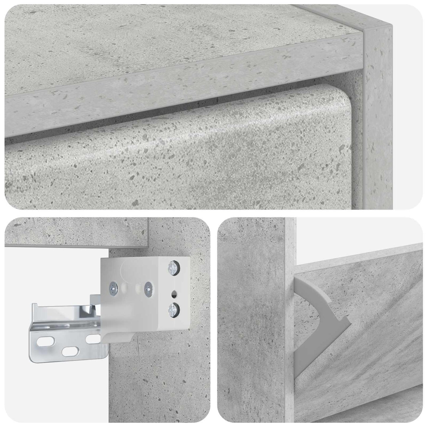 Vegghengt skoskap BREDA 71 x 17 x 86 cm Konstruert tre