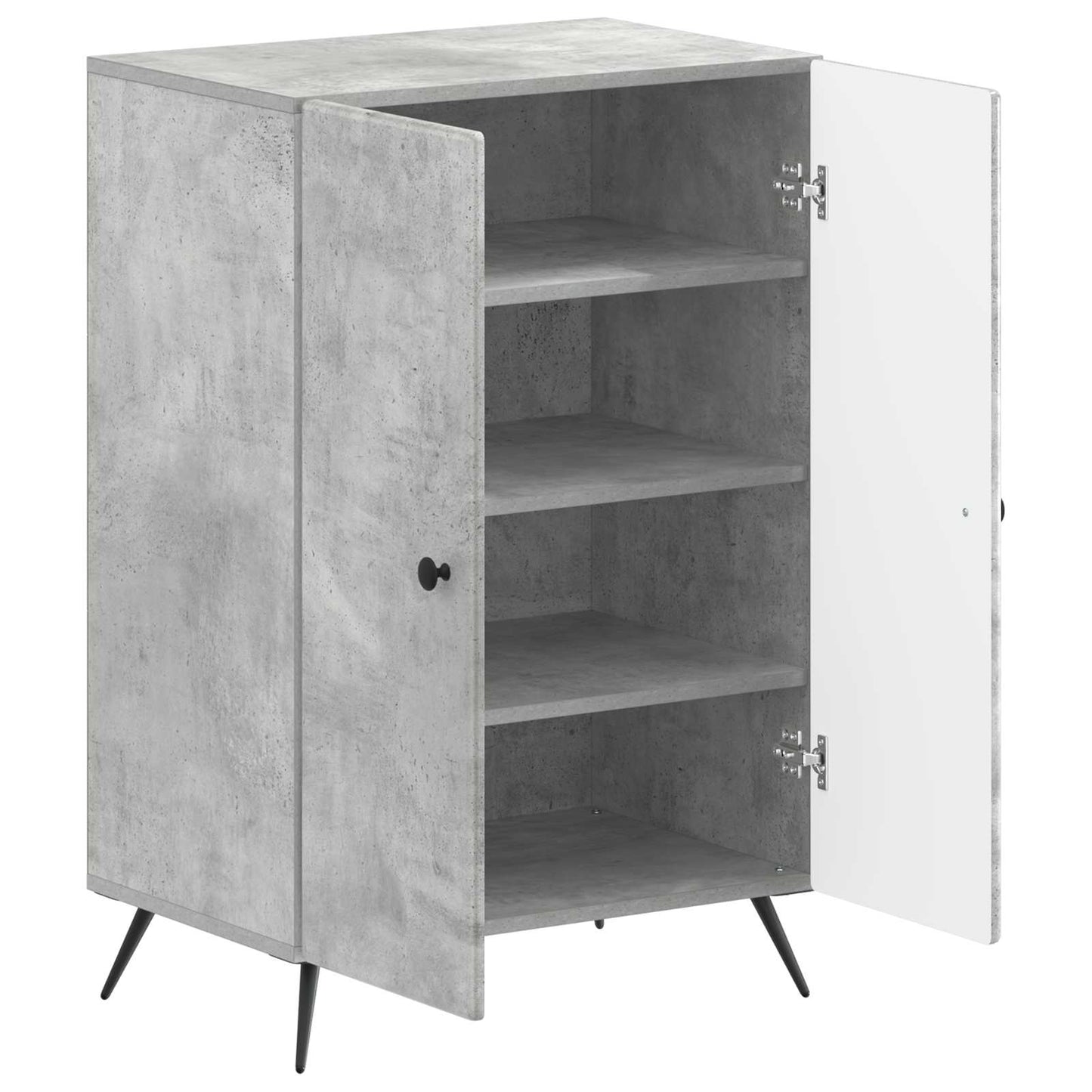 Sko Skap BREDA 59,5 x 39,5 x 90 cm Konstruert tre Betonggrå