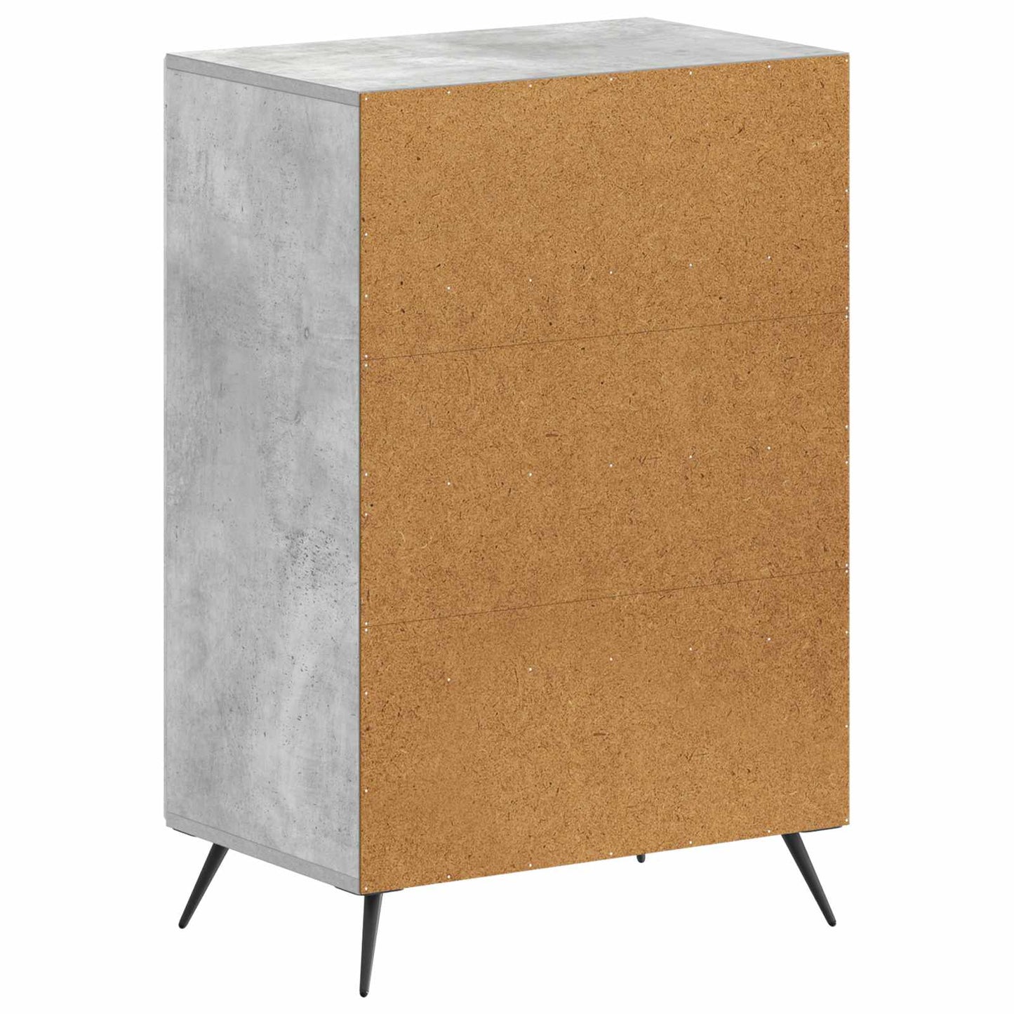 Sko Skap BREDA 59,5 x 39,5 x 90 cm Konstruert tre Betonggrå