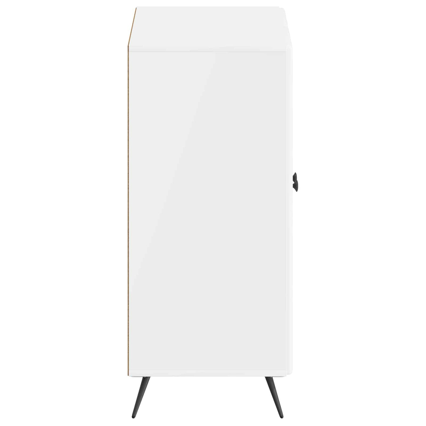 Sko Skap BREDA 59,5 x 39,5 x 90 cm Konstruert tre Høgglans hvit