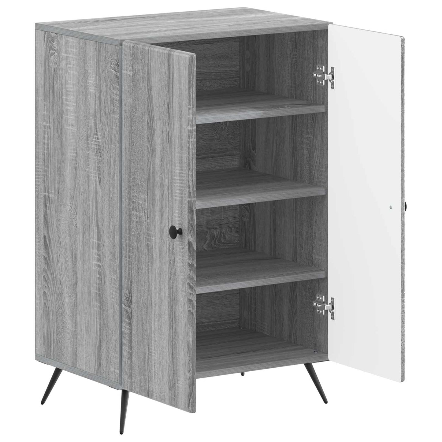 Sko Skap BREDA 59,5 x 39,5 x 90 cm Konstruert tre Grå Sonoma