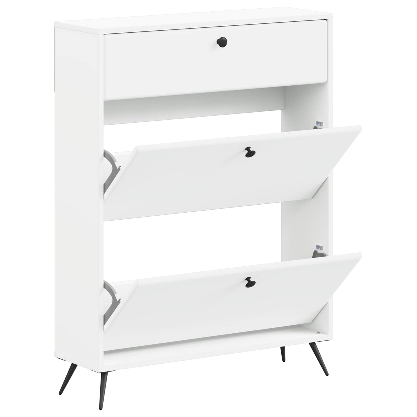 Sko Skap BREDA 78 x 24 x 103 cm Konstruert tre Hvit