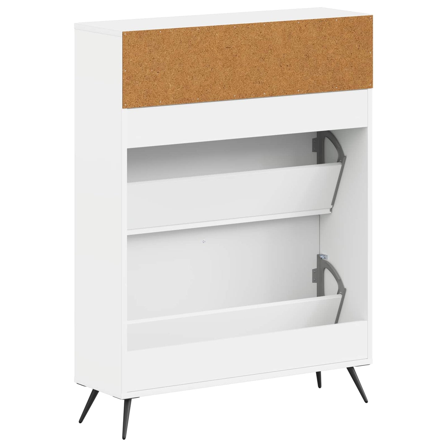 Sko Skap BREDA 78 x 24 x 103 cm Konstruert tre Hvit