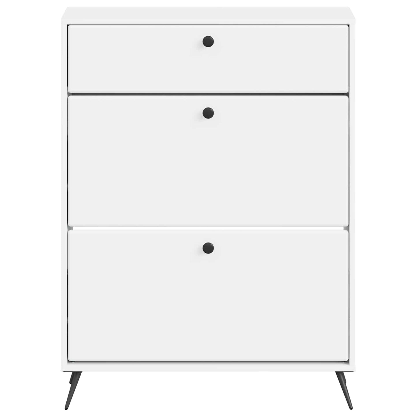 Sko Skap BREDA 78 x 24 x 103 cm Konstruert tre Hvit