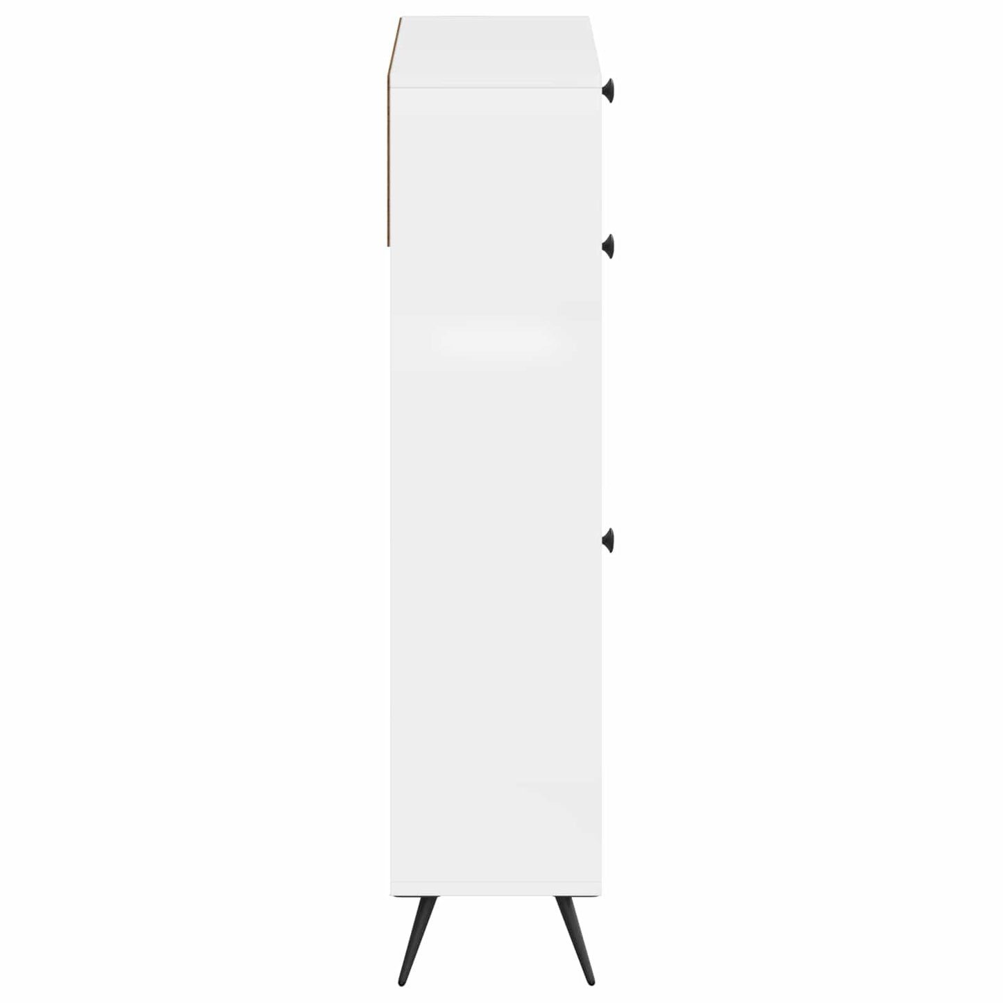 Sko Skap BREDA 78 x 24 x 103 cm Konstruert tre Høgglans hvit