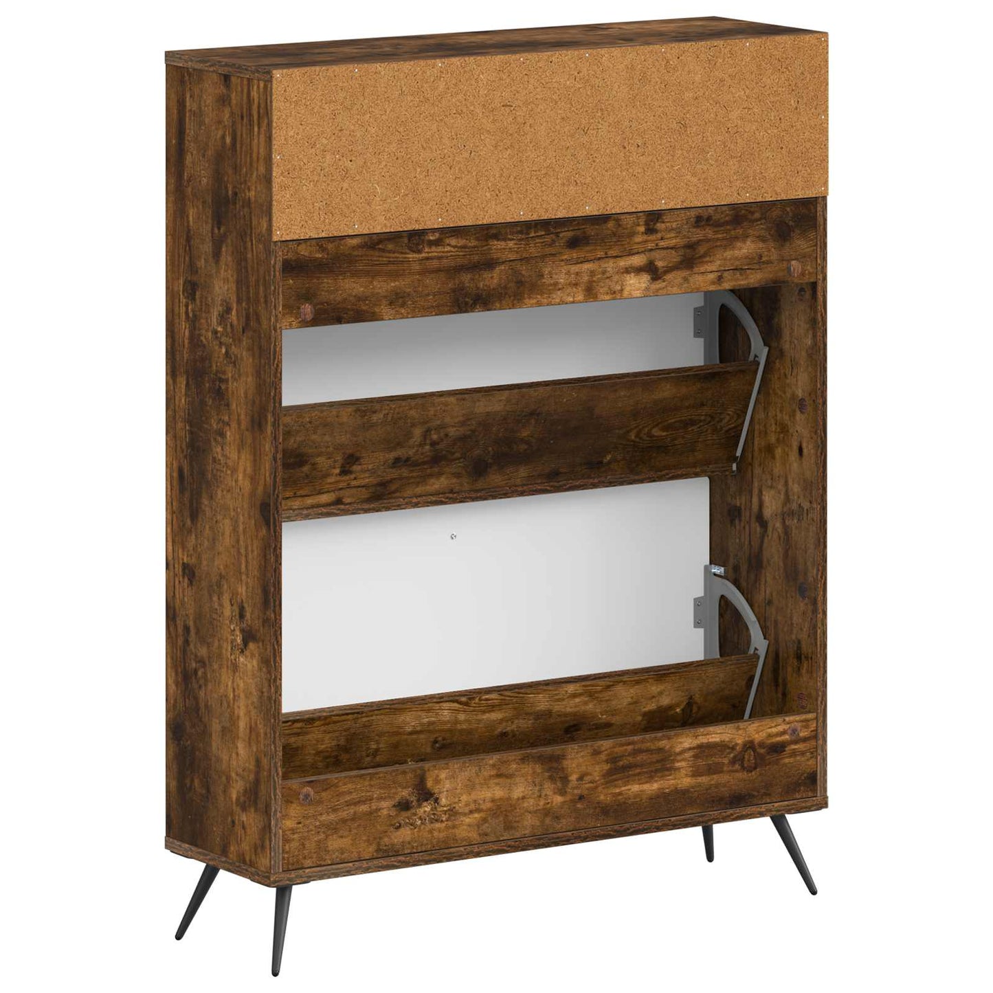 Sko Skap BREDA 78 x 24 x 103 cm Konstruert tre Røkt Eik