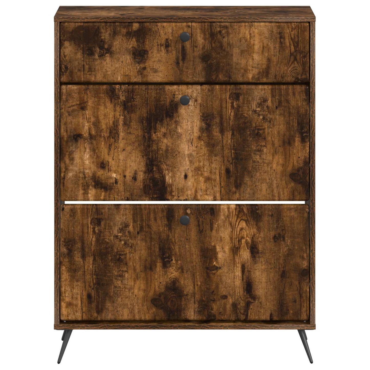 Sko Skap BREDA 78 x 24 x 103 cm Konstruert tre Røkt Eik
