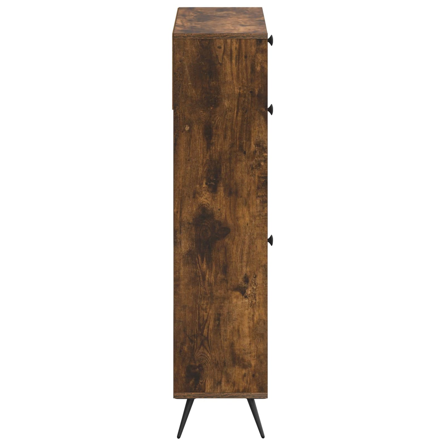 Sko Skap BREDA 78 x 24 x 103 cm Konstruert tre Røkt Eik