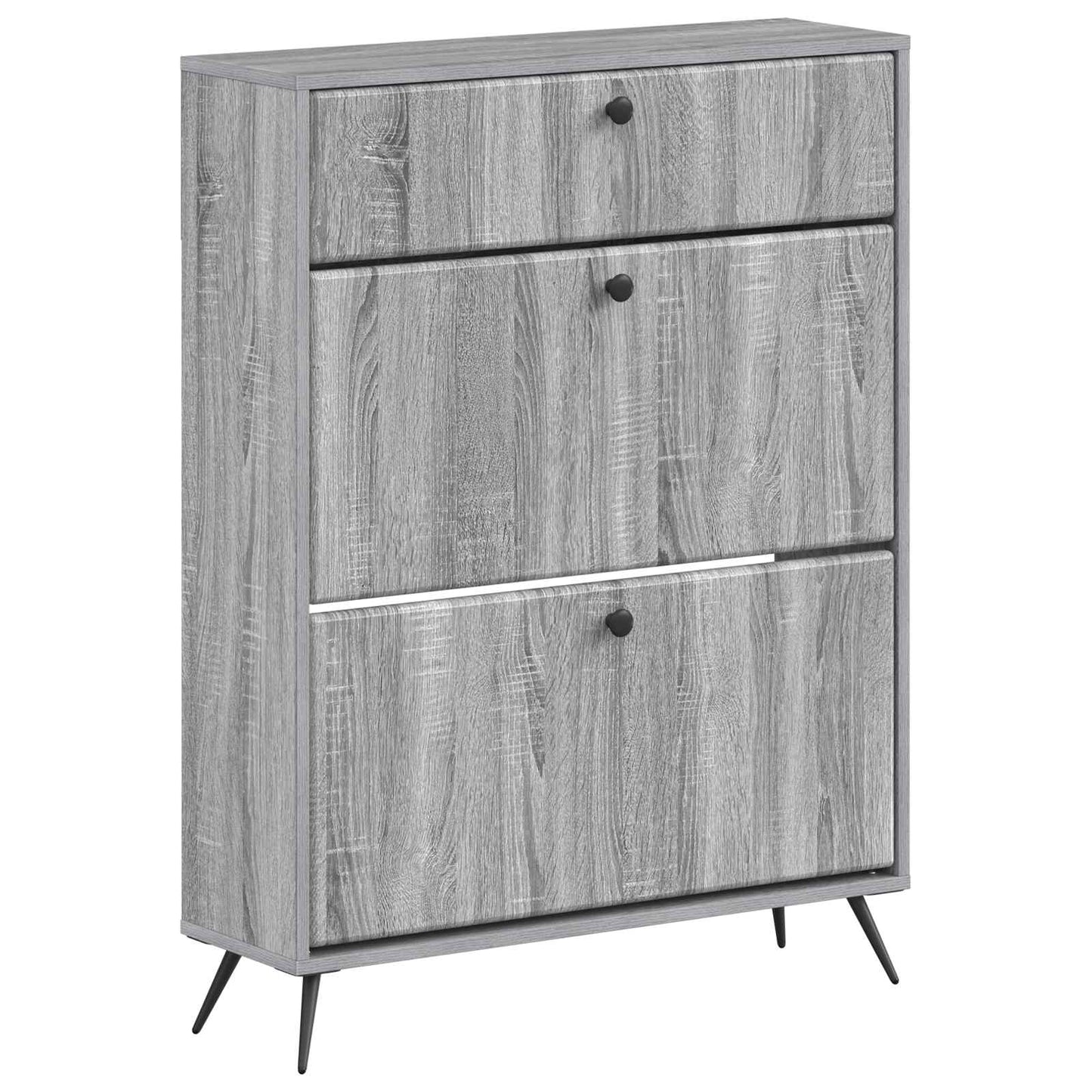 Sko Skap BREDA 78 x 24 x 103 cm Konstruert tre Grå Sonoma