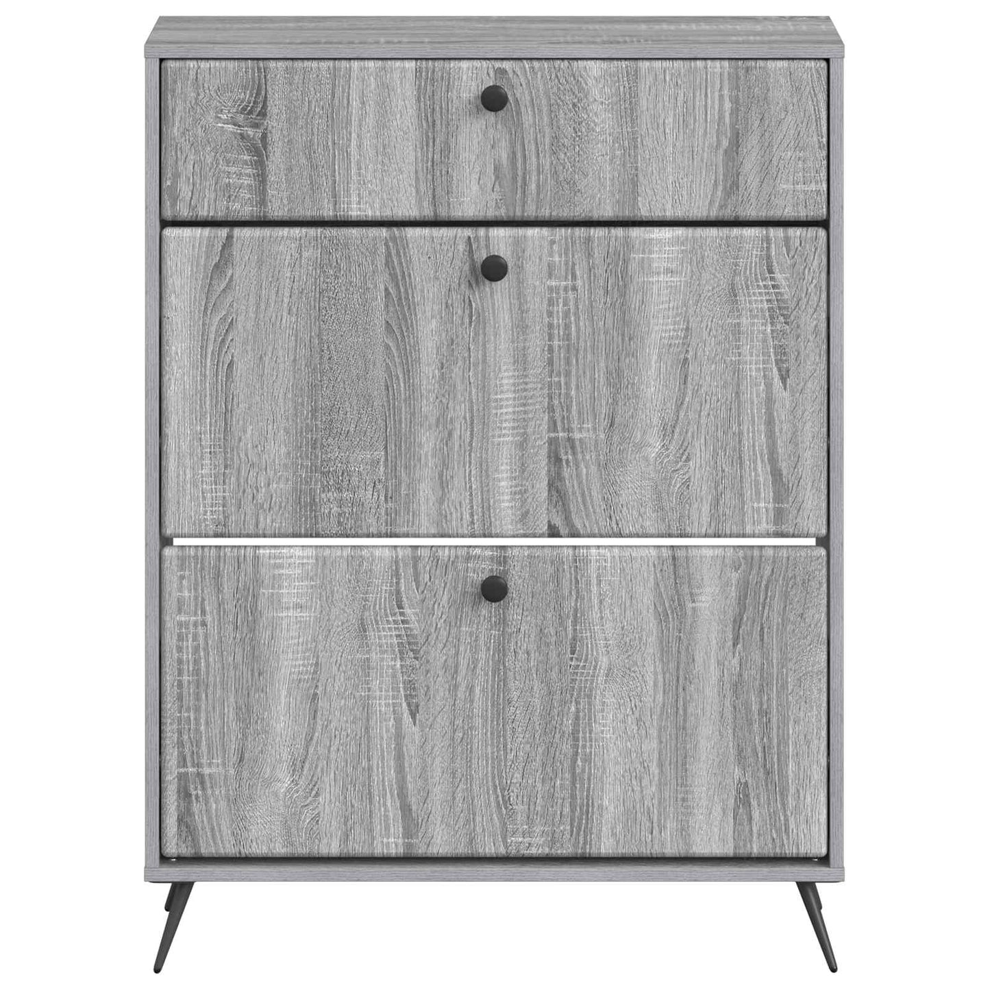 Sko Skap BREDA 78 x 24 x 103 cm Konstruert tre Grå Sonoma