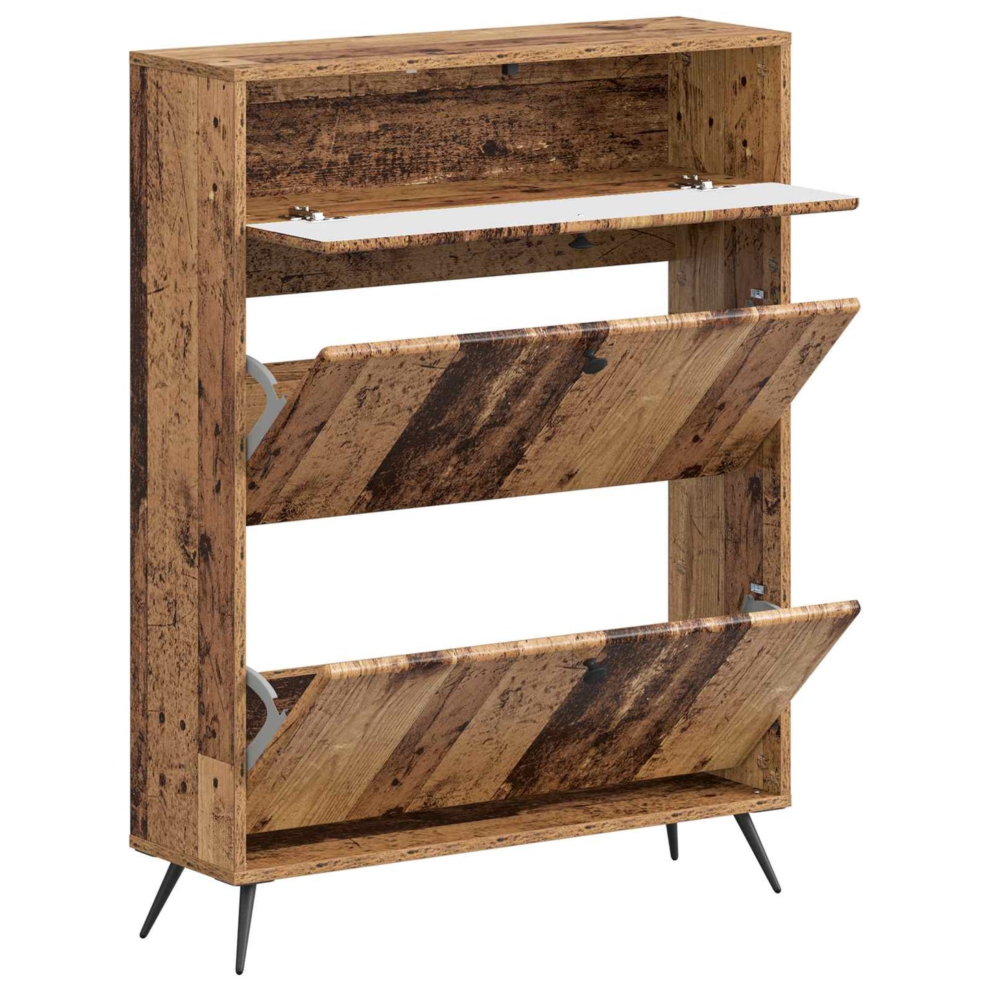 Sko Skap BREDA 78 x 24 x 103 cm Konstruert tre Gammelt tre