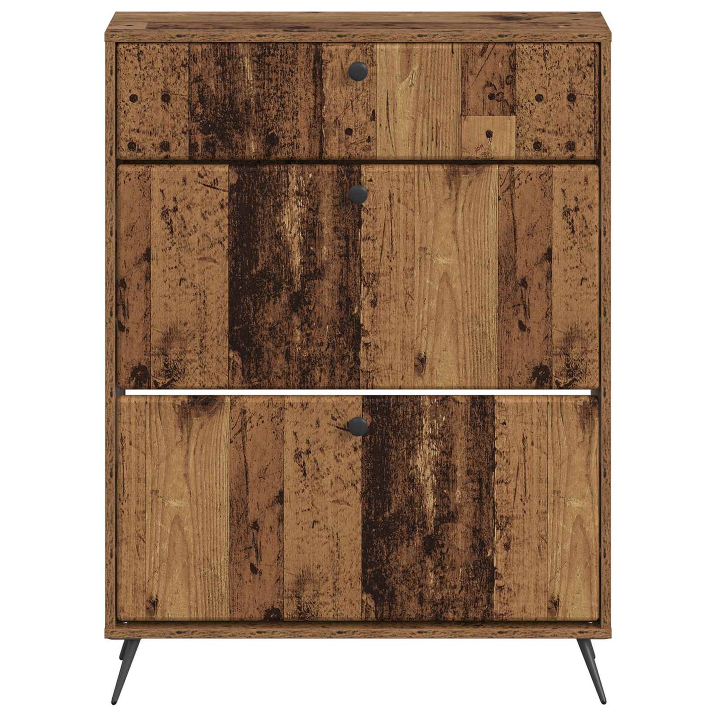 Sko Skap BREDA 78 x 24 x 103 cm Konstruert tre Gammelt tre