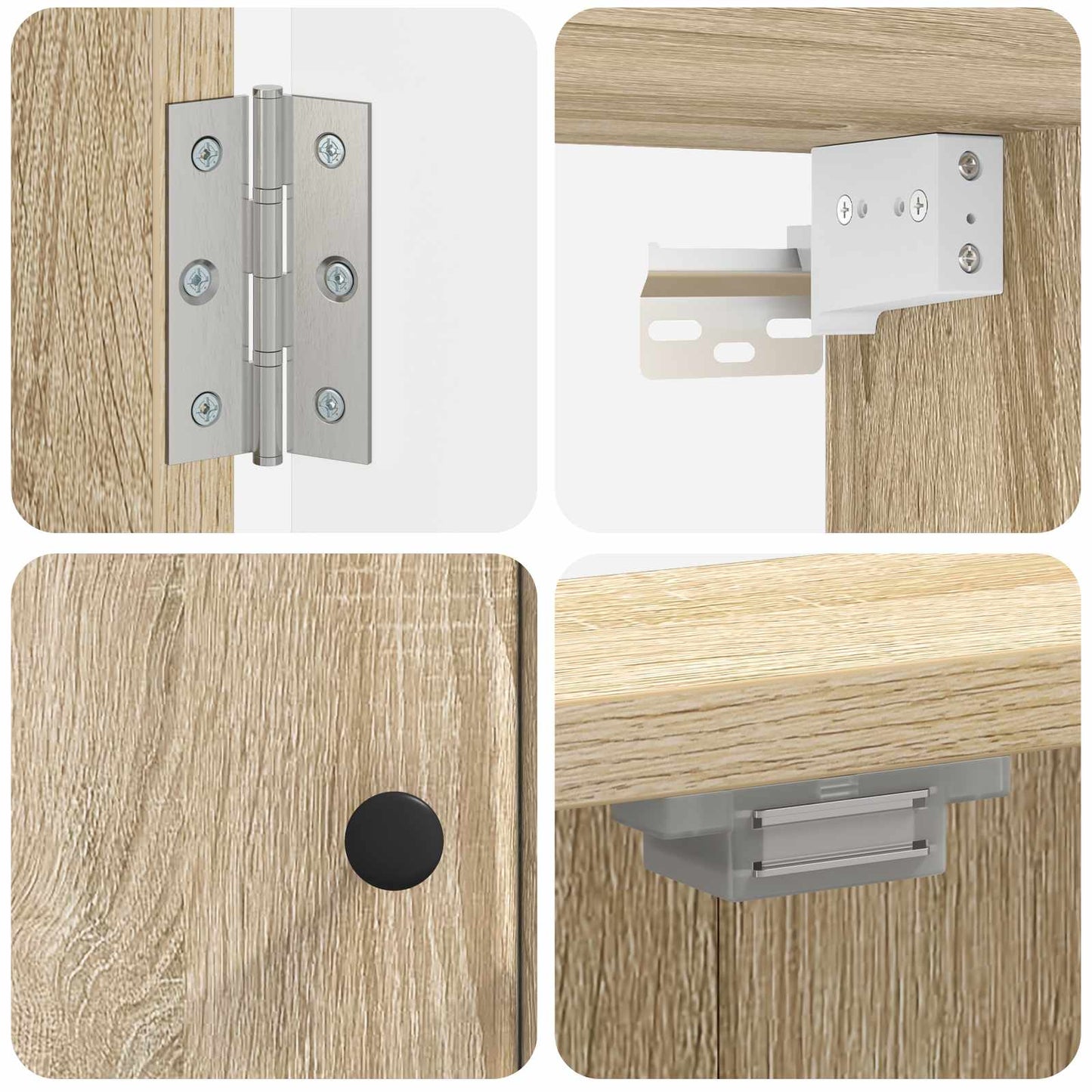 Dartbrettskap BREDA Sonoma eik 52,5 x 10,5 x 53,5 cm