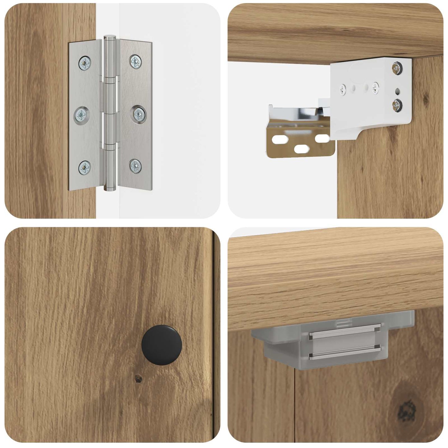 Dartbrettskap BREDA Artisan eik 52,5 x 10,5 x 53,5 cm
