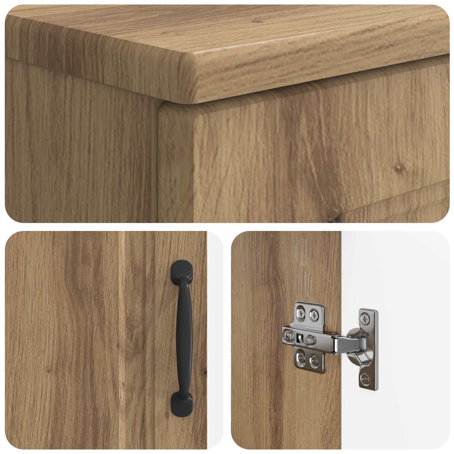 Baderomsvaskeskap UTRECHT Artisan eik 59,5 x 31,5 x 59 cm