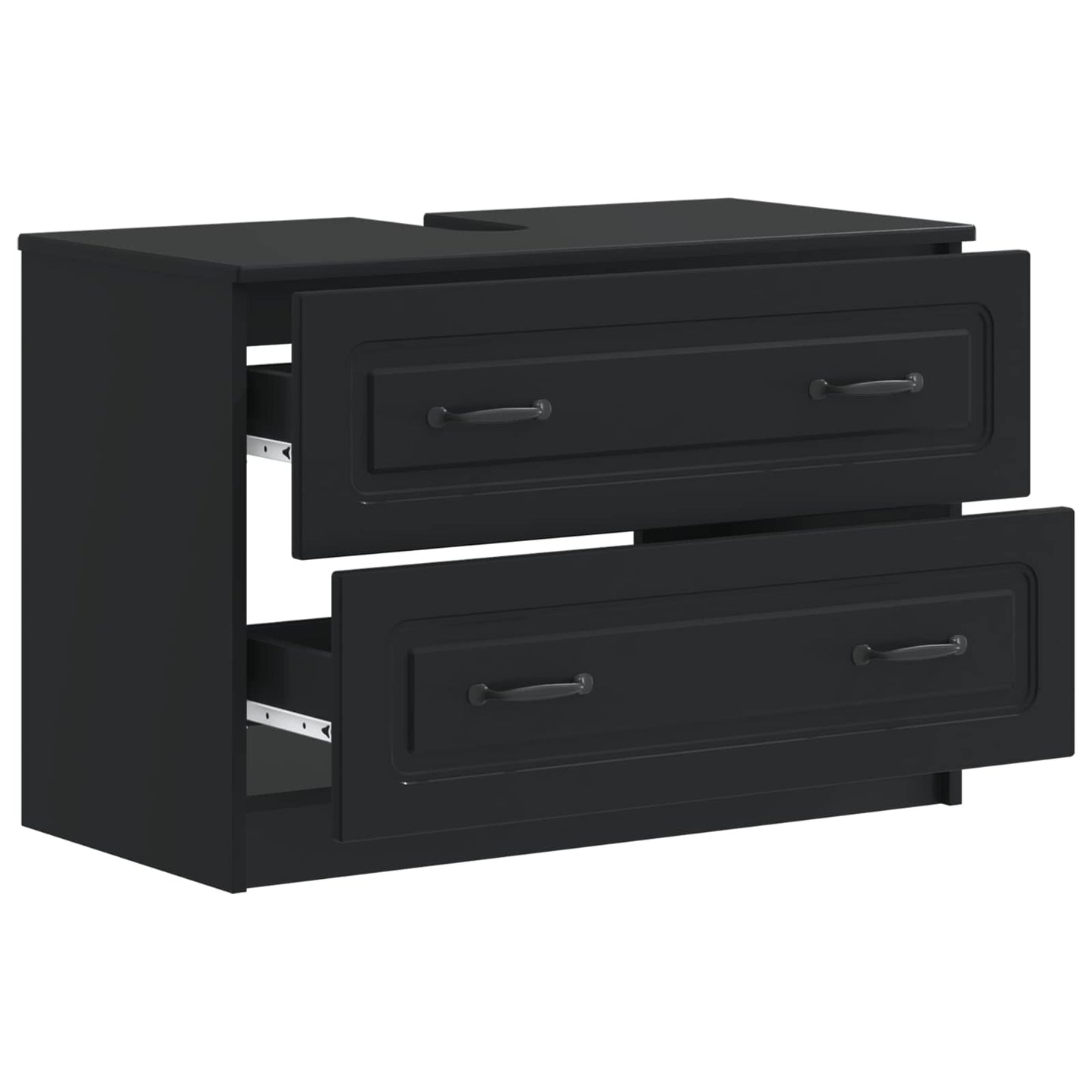 Baderomsvaskeskap UTRECHT Svart 82 x 41 x 56 cm Konstruert tre