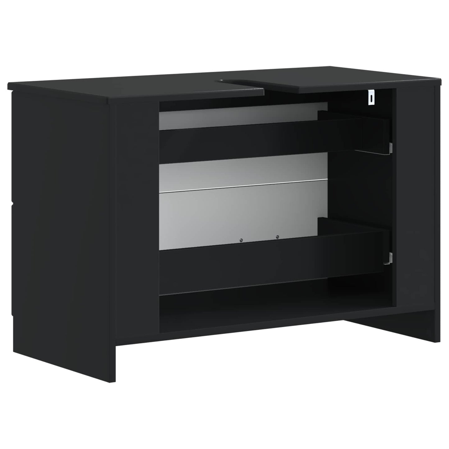 Baderomsvaskeskap UTRECHT Svart 82 x 41 x 56 cm Konstruert tre