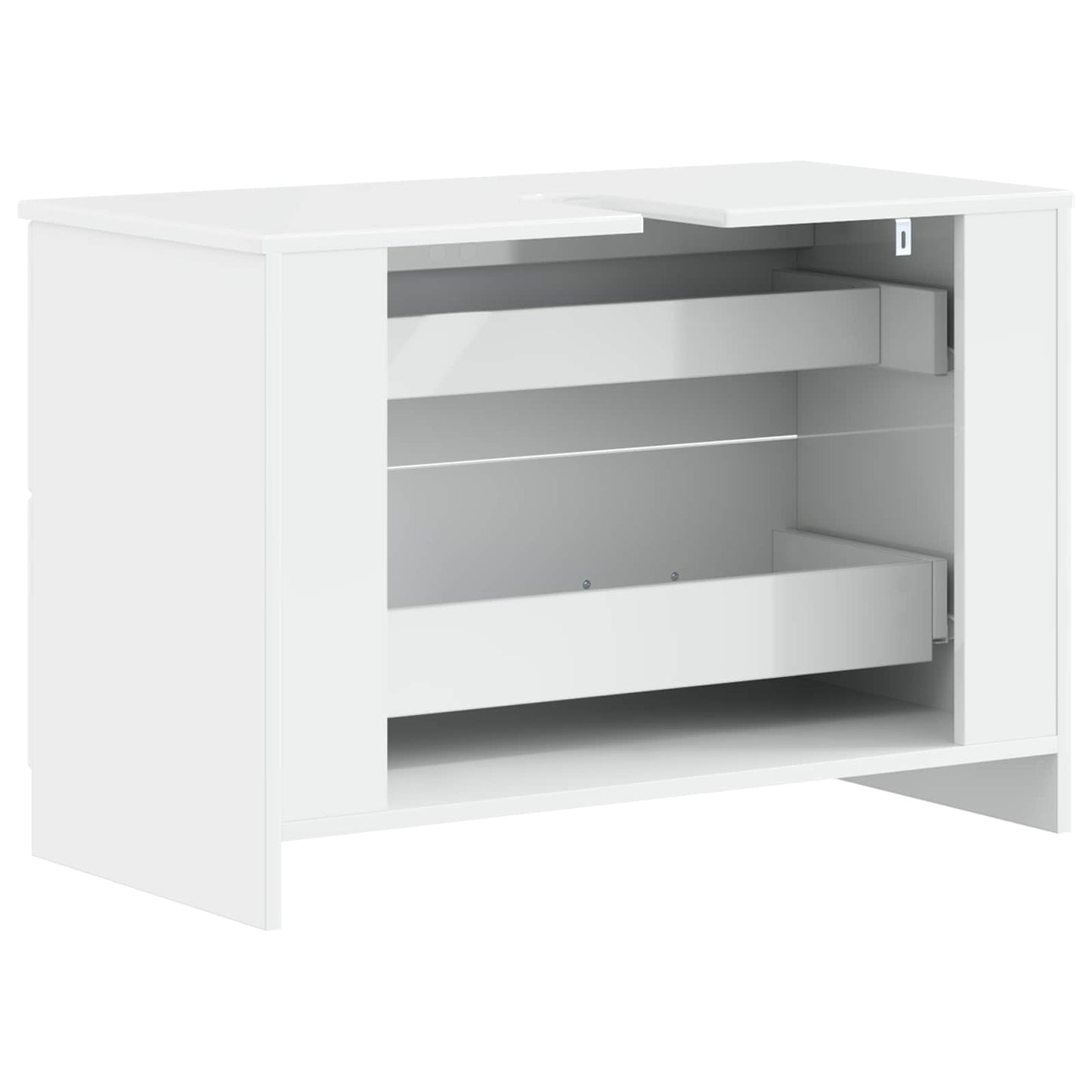 Baderomsvaskeskap UTRECHT Høgglans hvit 82 x 41 x 56 cm